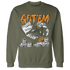 Olive 5s Sweatshirt Match Dollar Sneaker Box - NastyJamz
