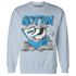 Powder Blue 9s Sweatshirt Match Dollar Sneaker Box - NastyJamz
