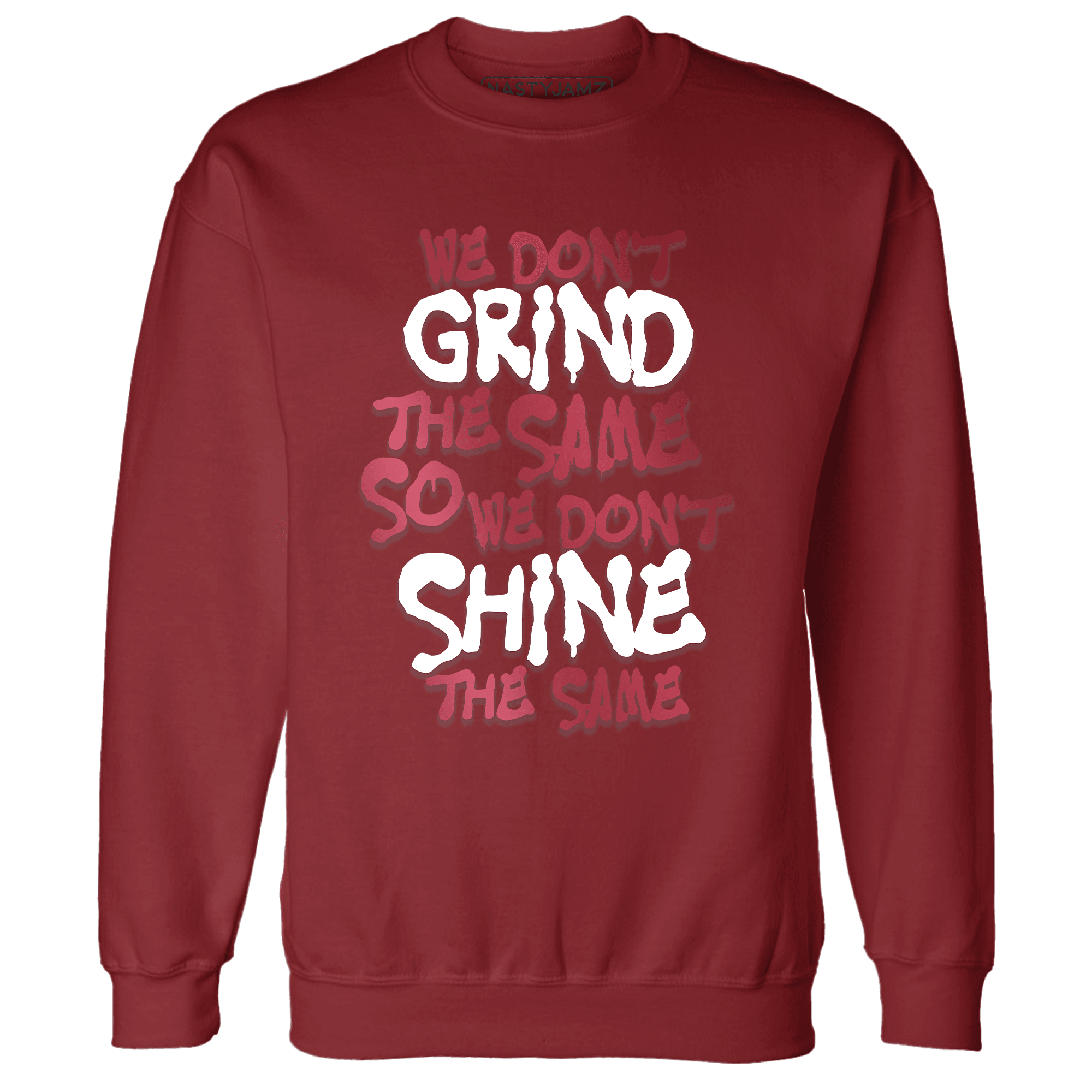 High 85 Metallic Burgundy 1s Sweatshirt Match Dont Shine The Same - NastyJamz
