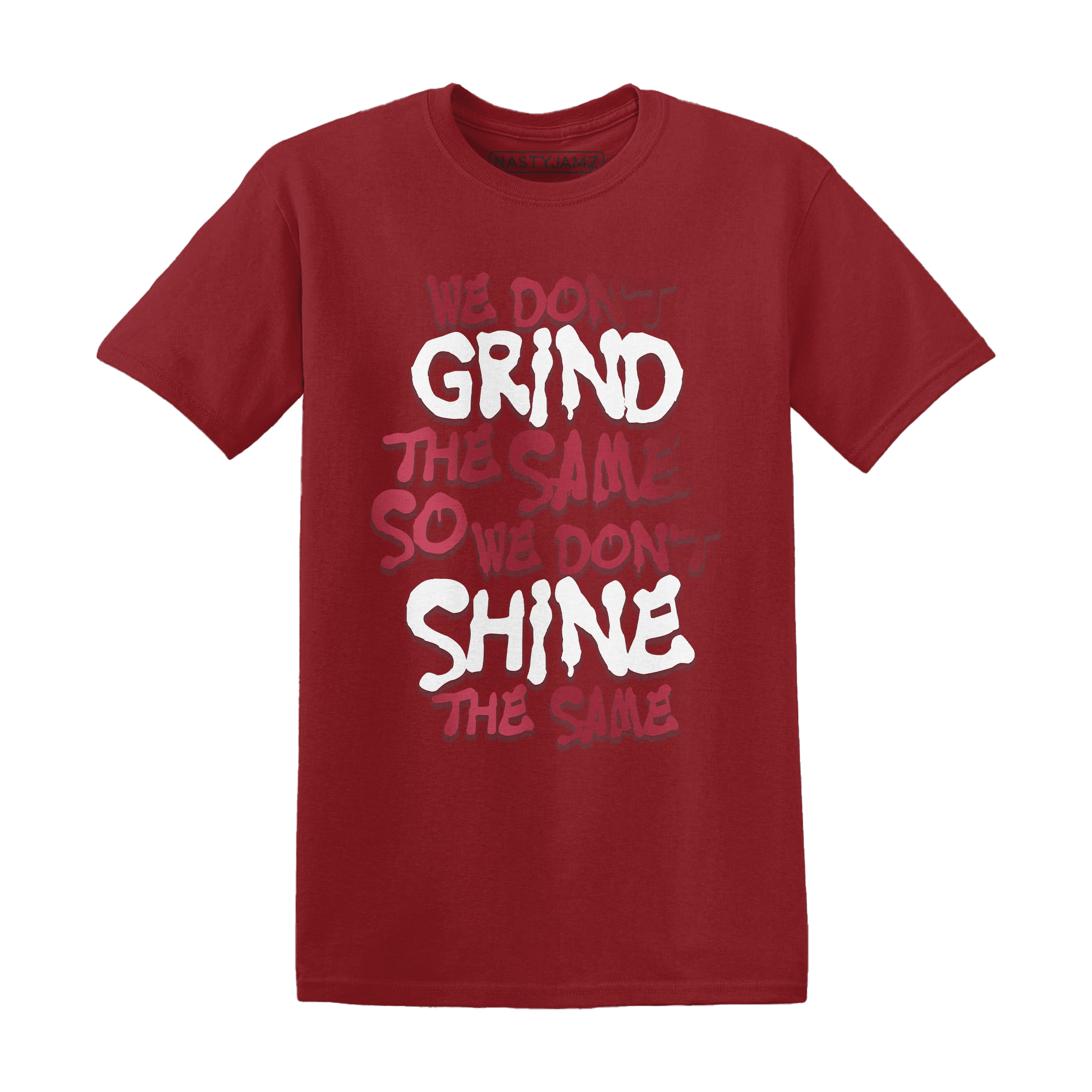 High 85 Metallic Burgundy 1s T Shirt Match Dont Shine The Same - NastyJamz