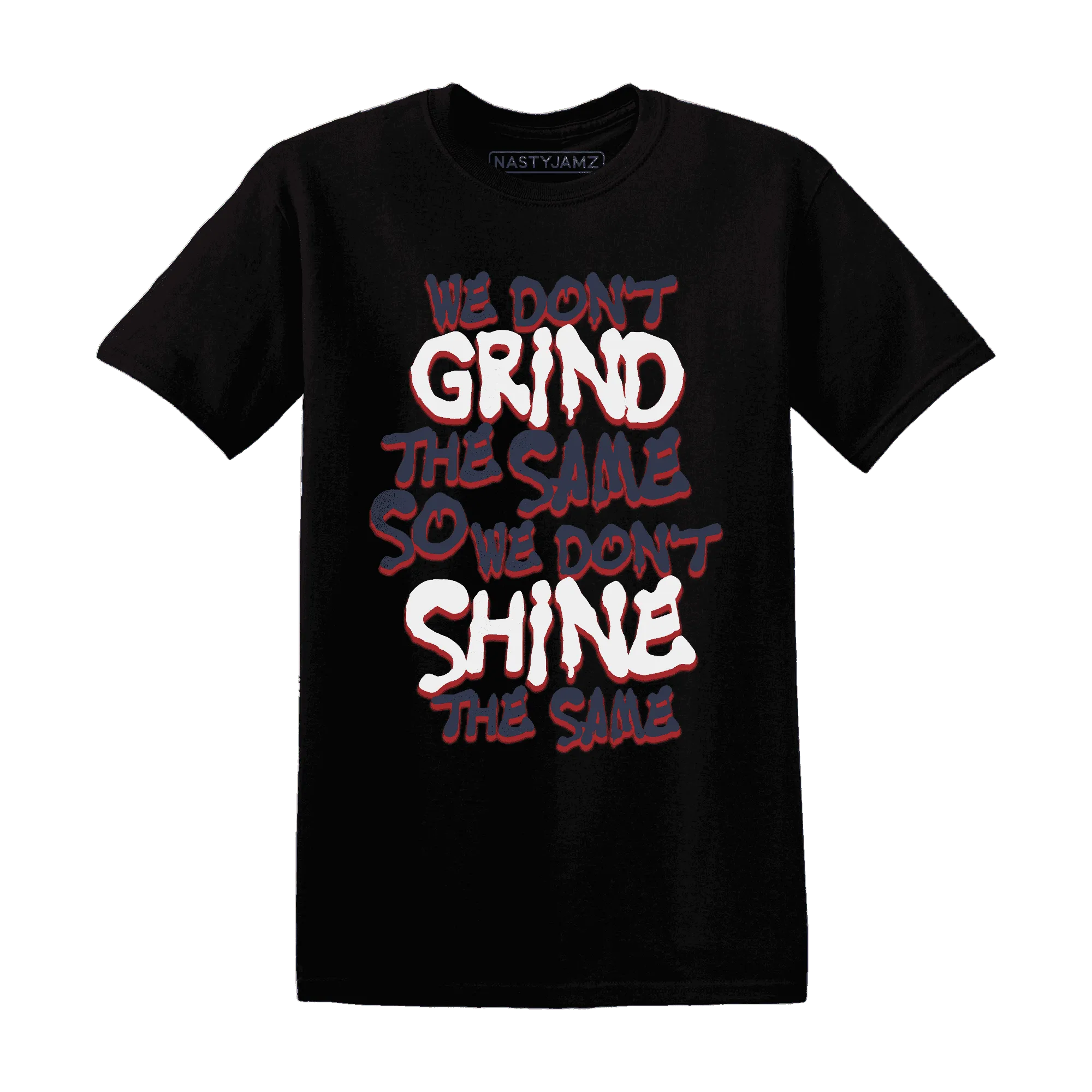 White-Navy-6s-T-Shirt-Match-Dont-Shine-The-Same