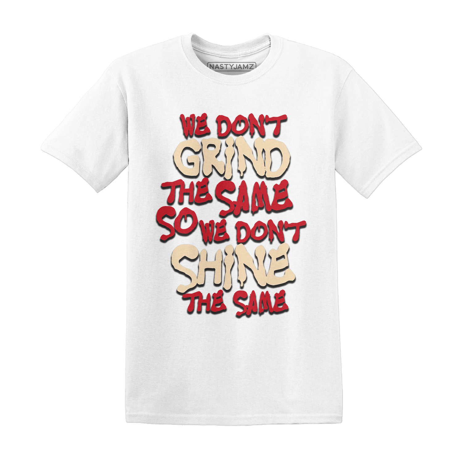 Jumman Jack University Red T Shirt Match Dont Shine The Same - NastyJamz