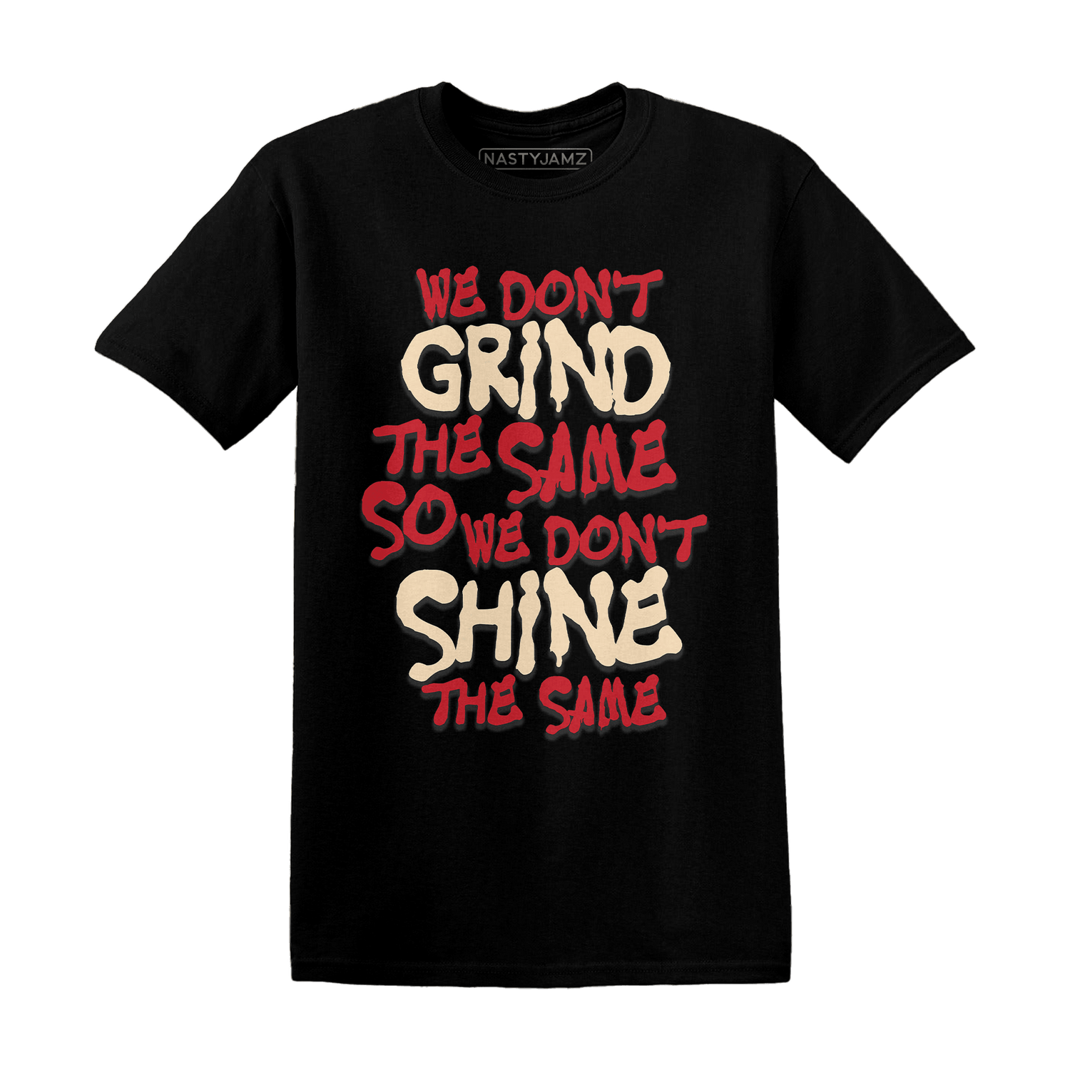 Jumman Jack University Red T Shirt Match Dont Shine The Same - NastyJamz