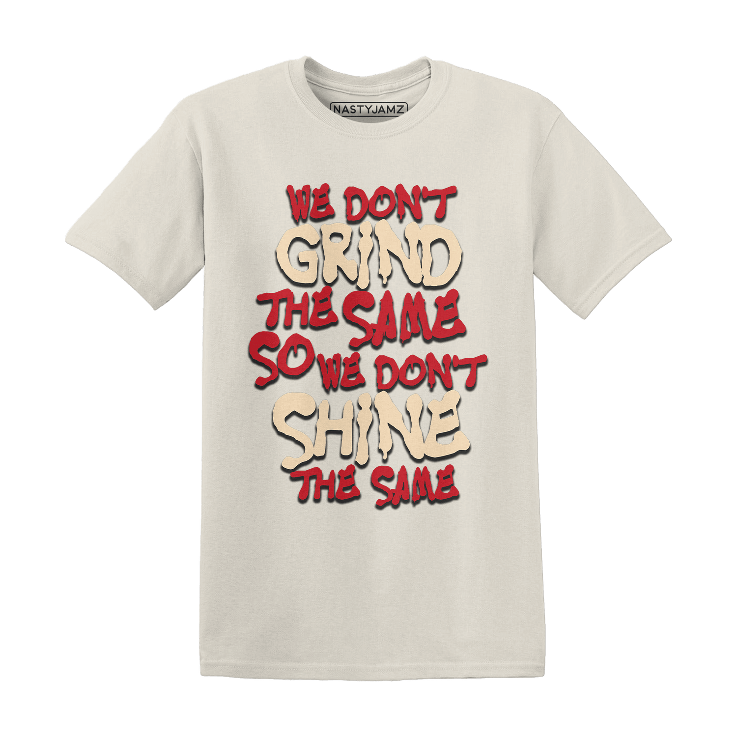 Jumman Jack University Red T Shirt Match Dont Shine The Same - NastyJamz