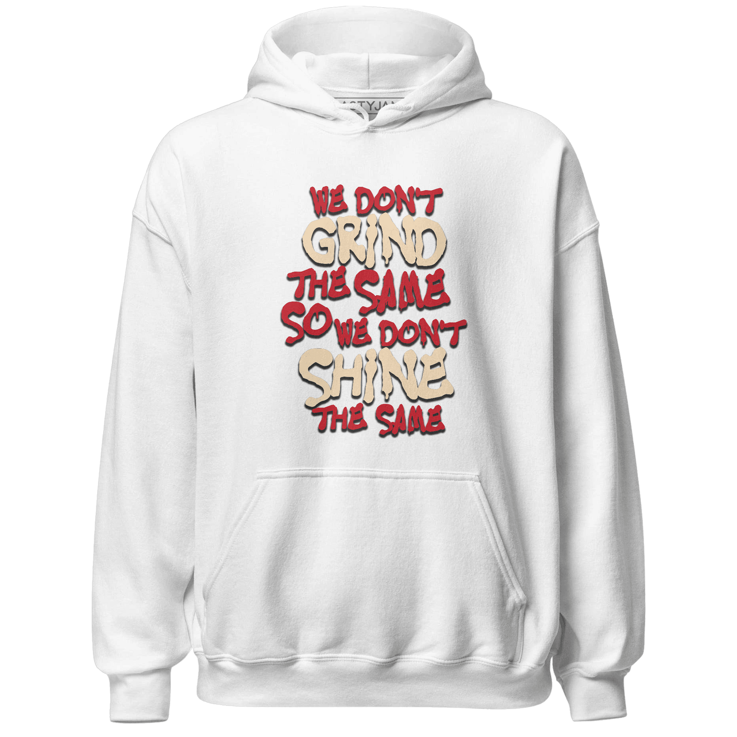 Jumman Jack University Red Hoodie Match Dont Shine The Same - NastyJamz