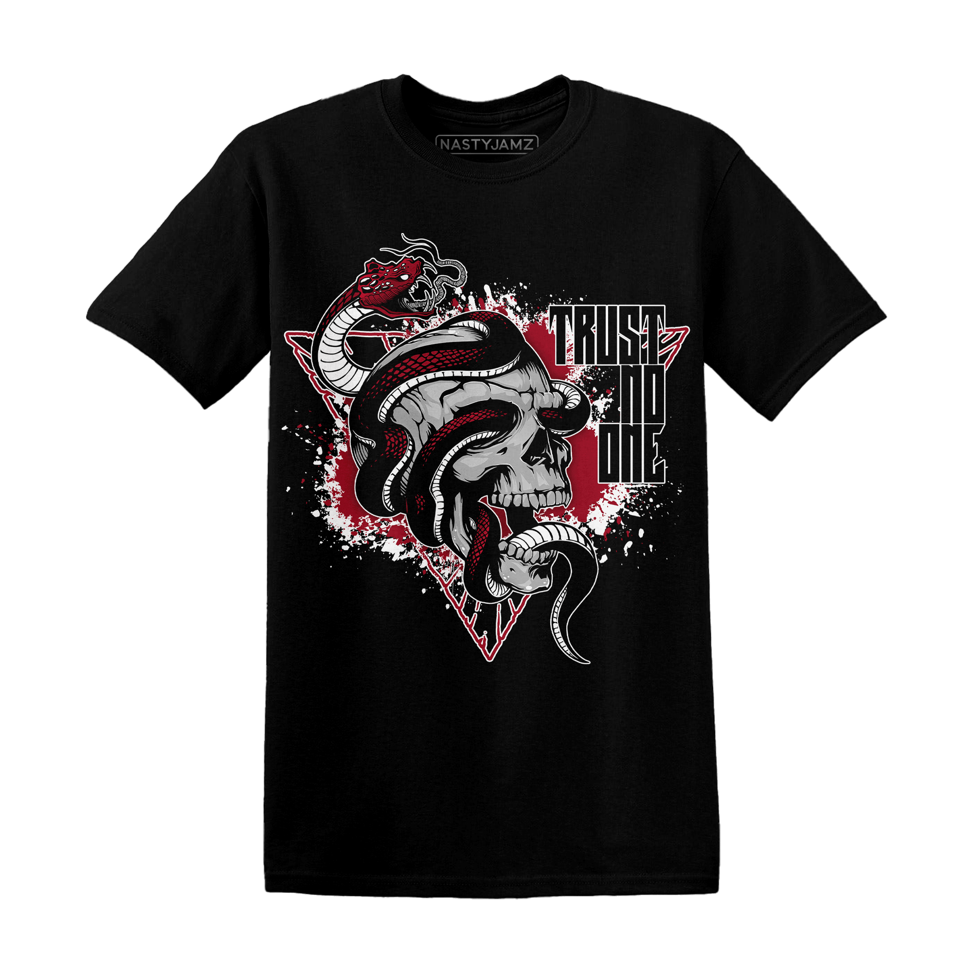 Retro Red Taxi 12s T Shirt Match Dont Trust Any - NastyJamz