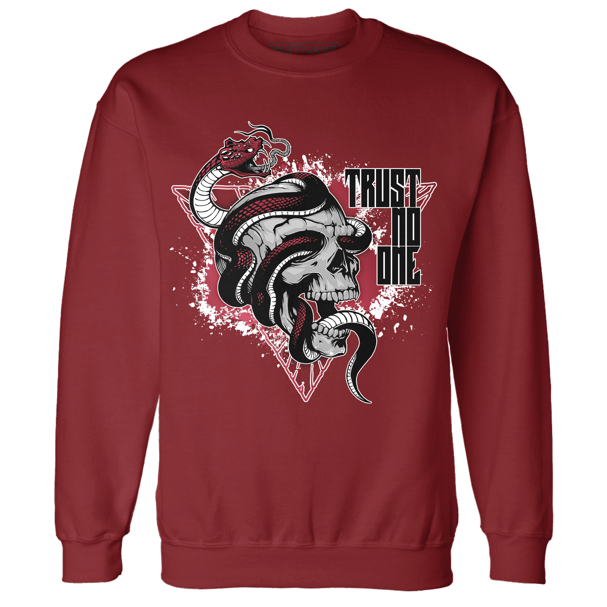High 85 Metallic Burgundy 1s Sweatshirt Match Dont Trust Any - NastyJamz