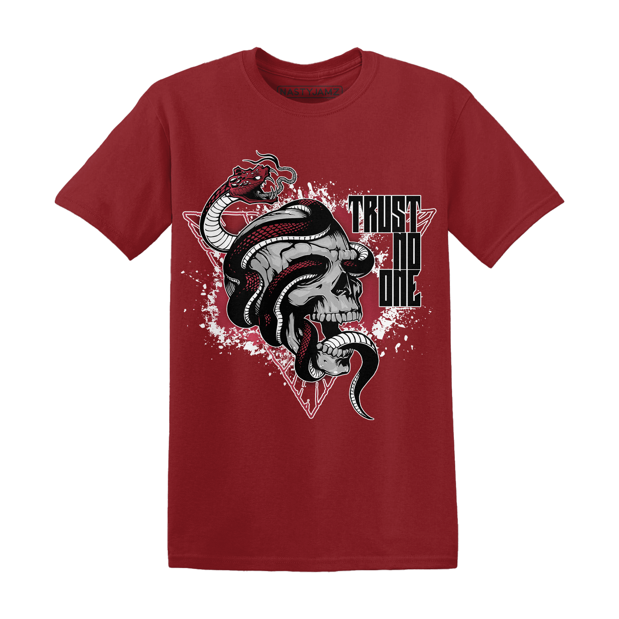 High 85 Metallic Burgundy 1s T Shirt Match Dont Trust Any - NastyJamz