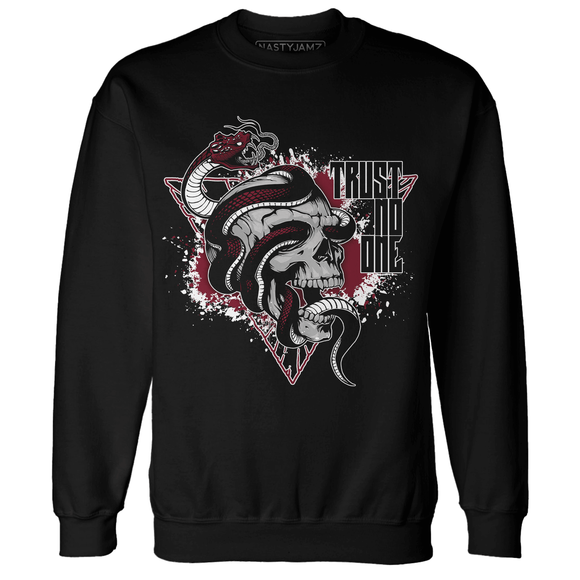 High White Team Red 1s Sweatshirt Match Dont Trust Any - NastyJamz