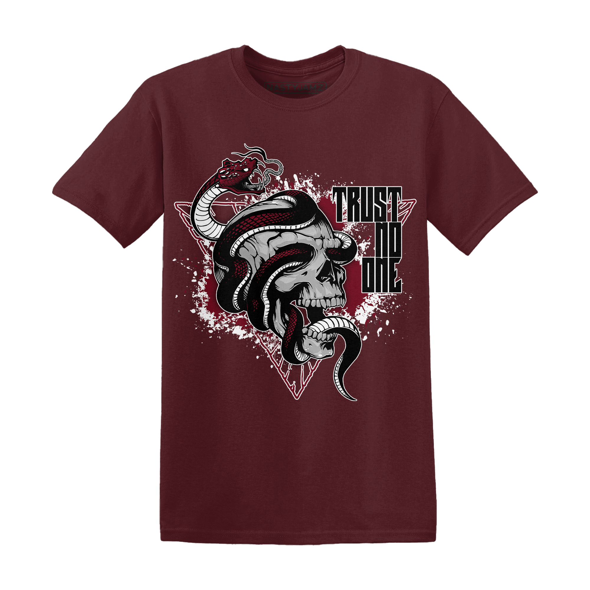 High White Team Red 1s T Shirt Match Dont Trust Any - NastyJamz