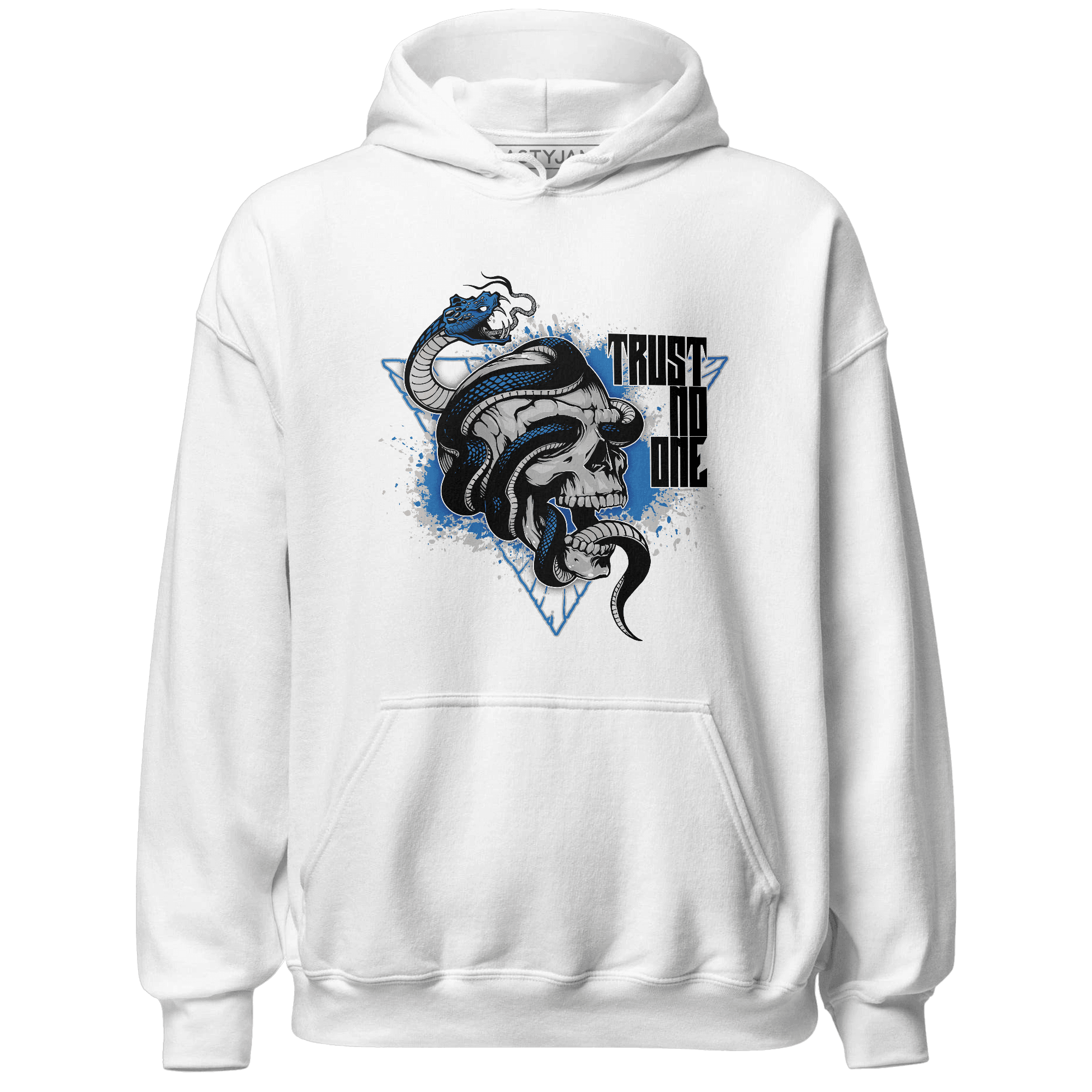 Industrial Blue 4s Hoodie Match Dont Trust Any - NastyJamz