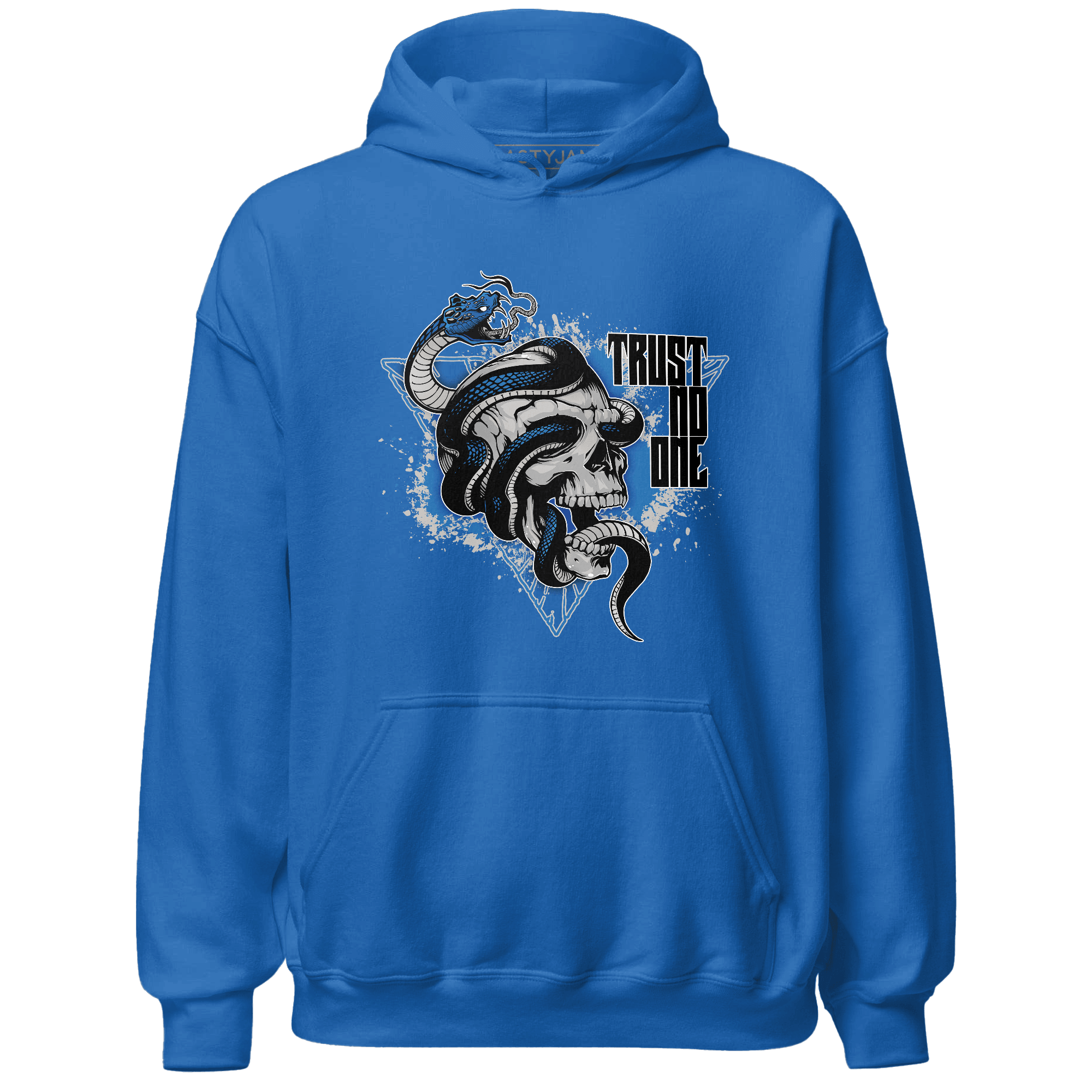 Industrial Blue 4s Hoodie Match Dont Trust Any - NastyJamz