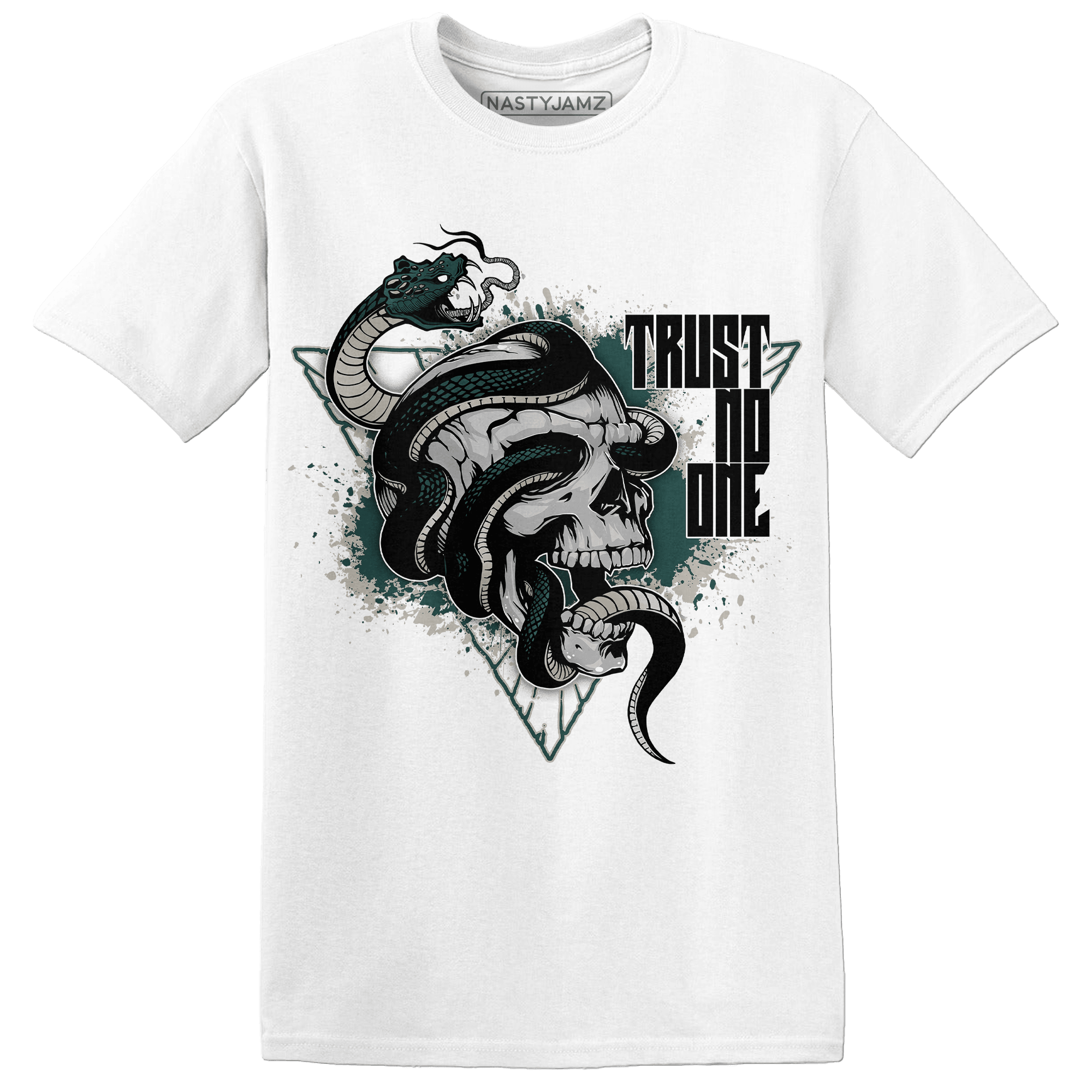 Oxidized Green 4s T Shirt Match Dont Trust Any - NastyJamz