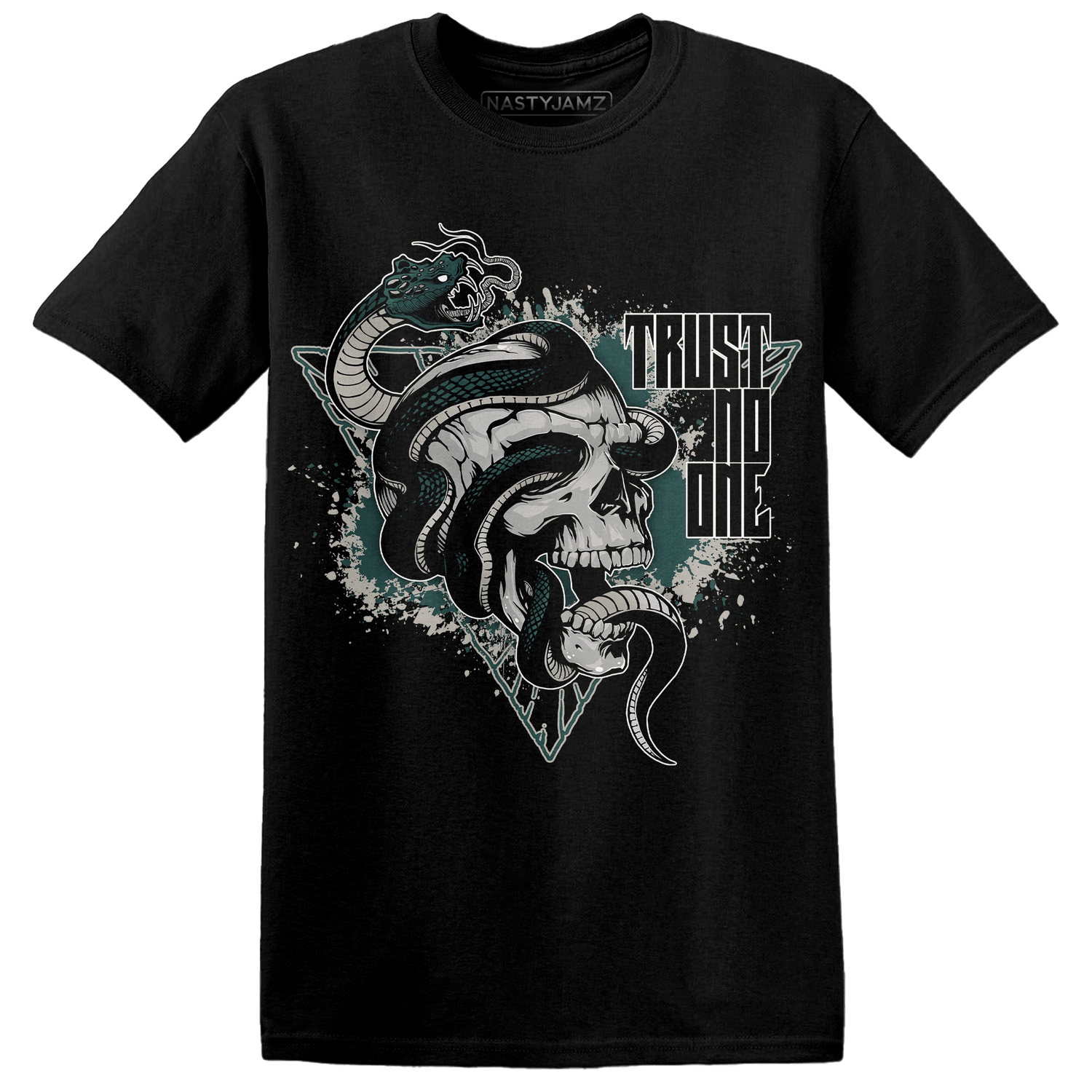 Oxidized Green 4s T Shirt Match Dont Trust Any - NastyJamz