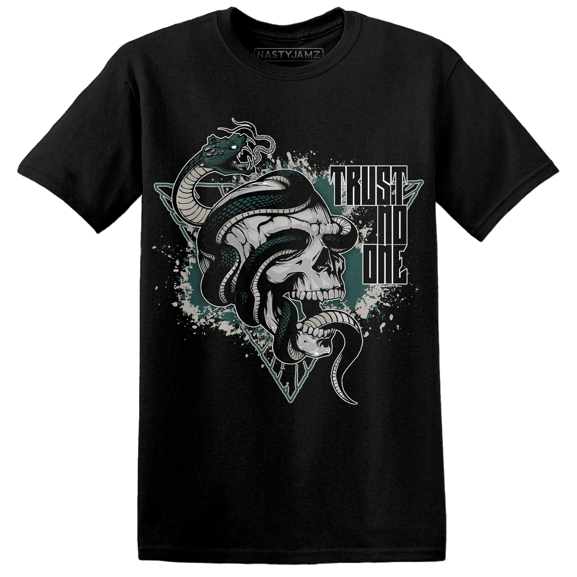 Oxidized Green 4s T Shirt Match Dont Trust Any - NastyJamz