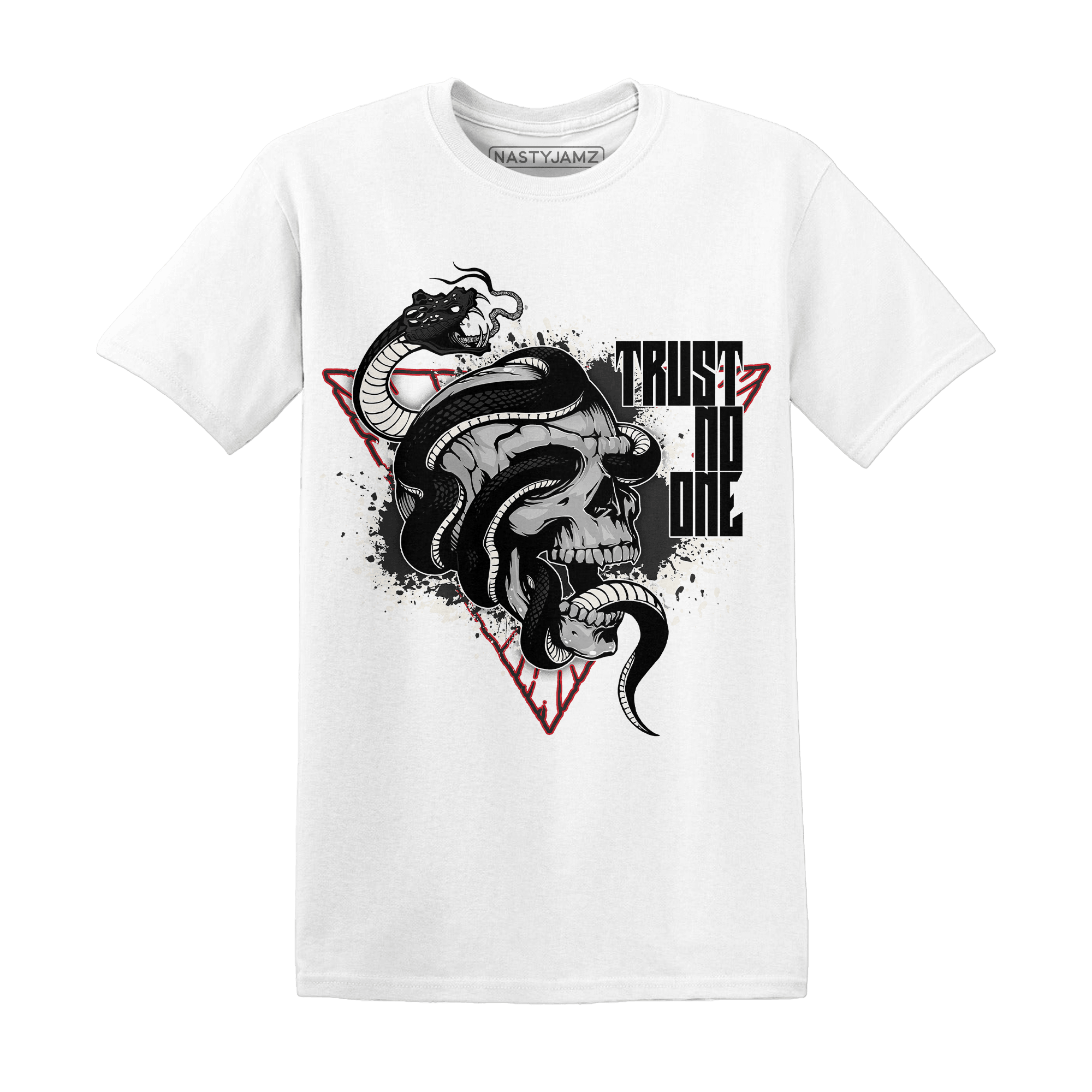 Jumman Jack University Red T Shirt Match Dont Trust Any - NastyJamz