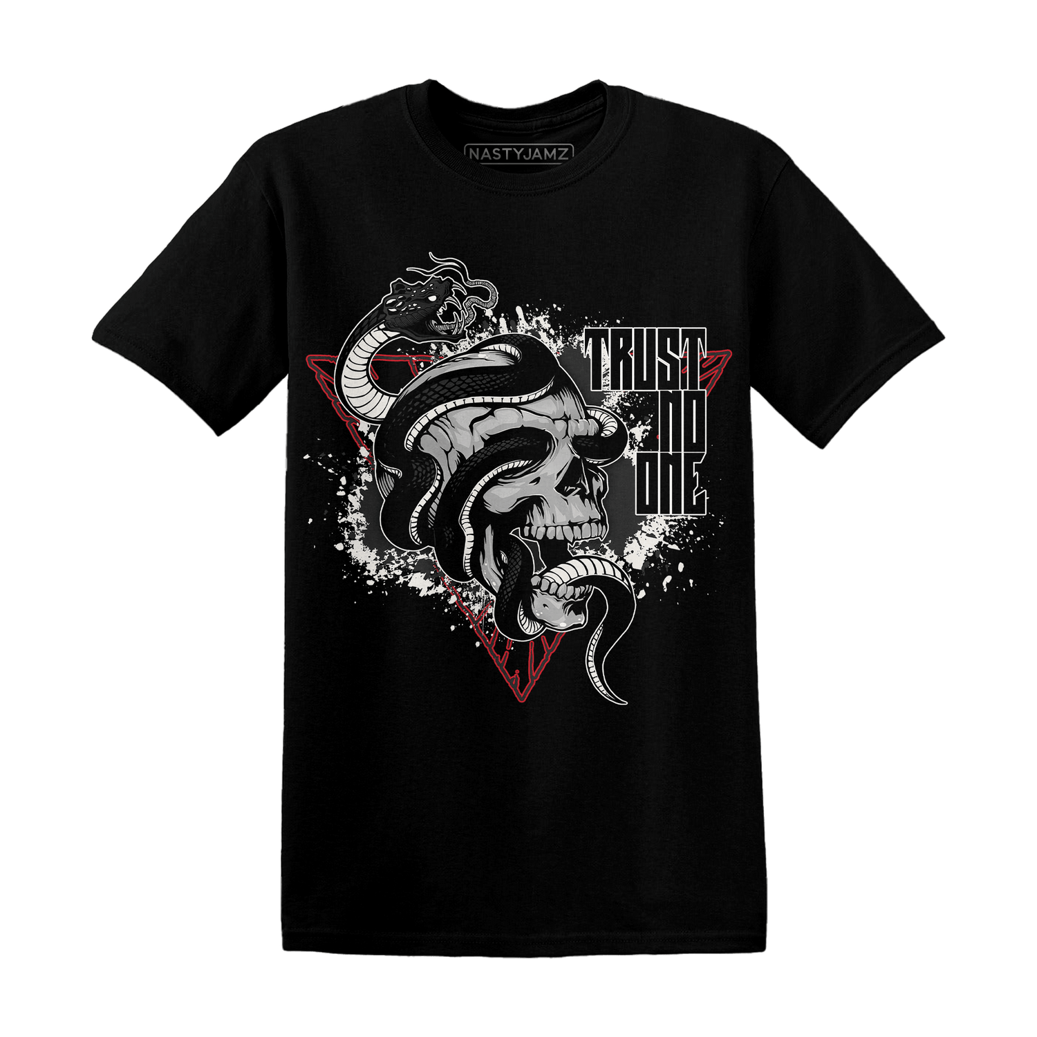 Jumman Jack University Red T Shirt Match Dont Trust Any - NastyJamz