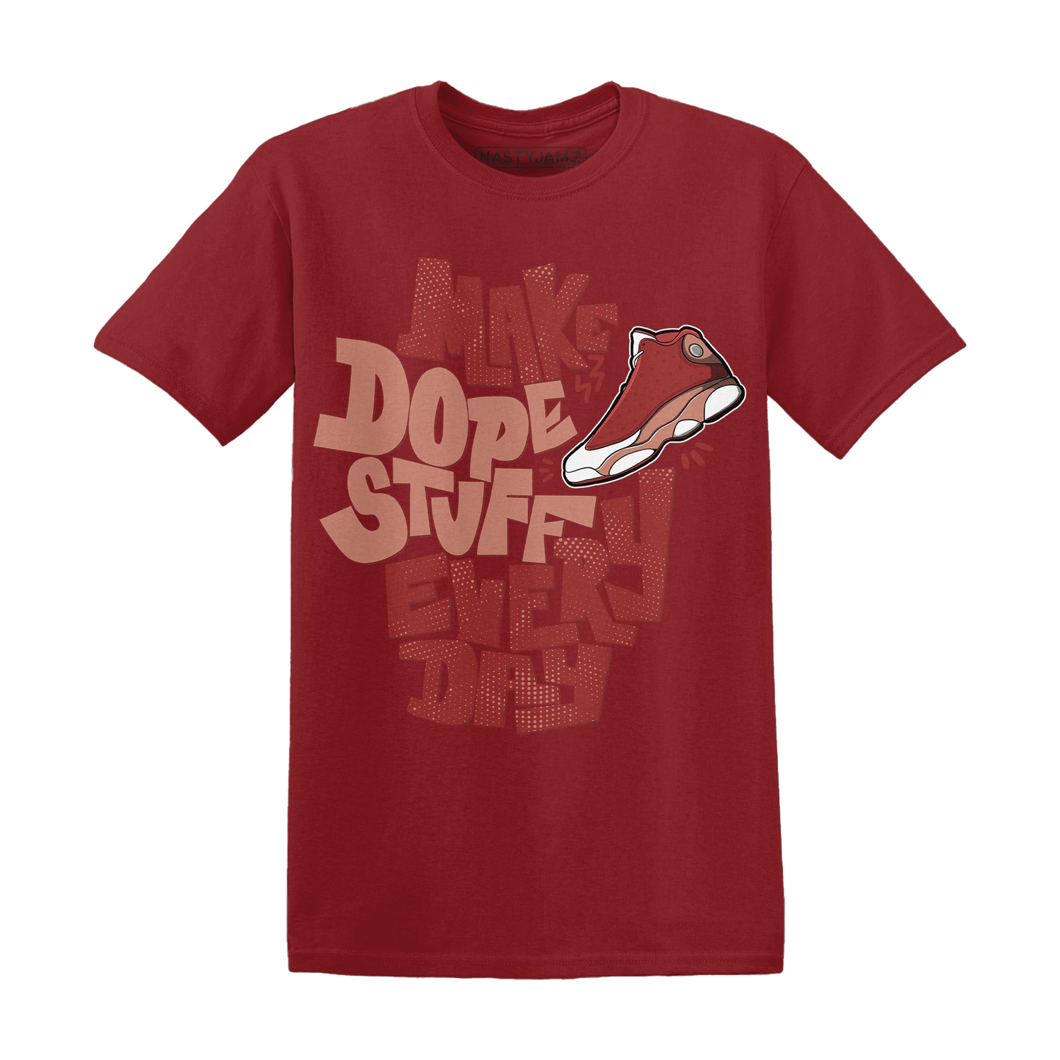 Dune Red 13s T Shirt Match Dope Sneaker - NastyJamz