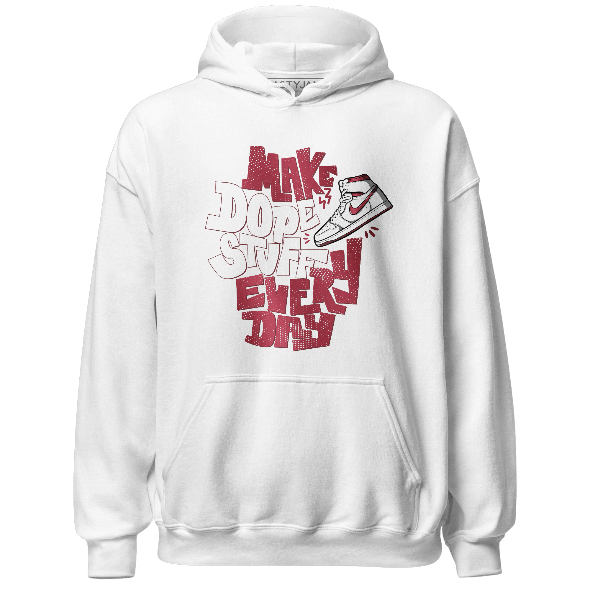 High 85 Metallic Burgundy 1s Hoodie Match Dope Sneaker - NastyJamz