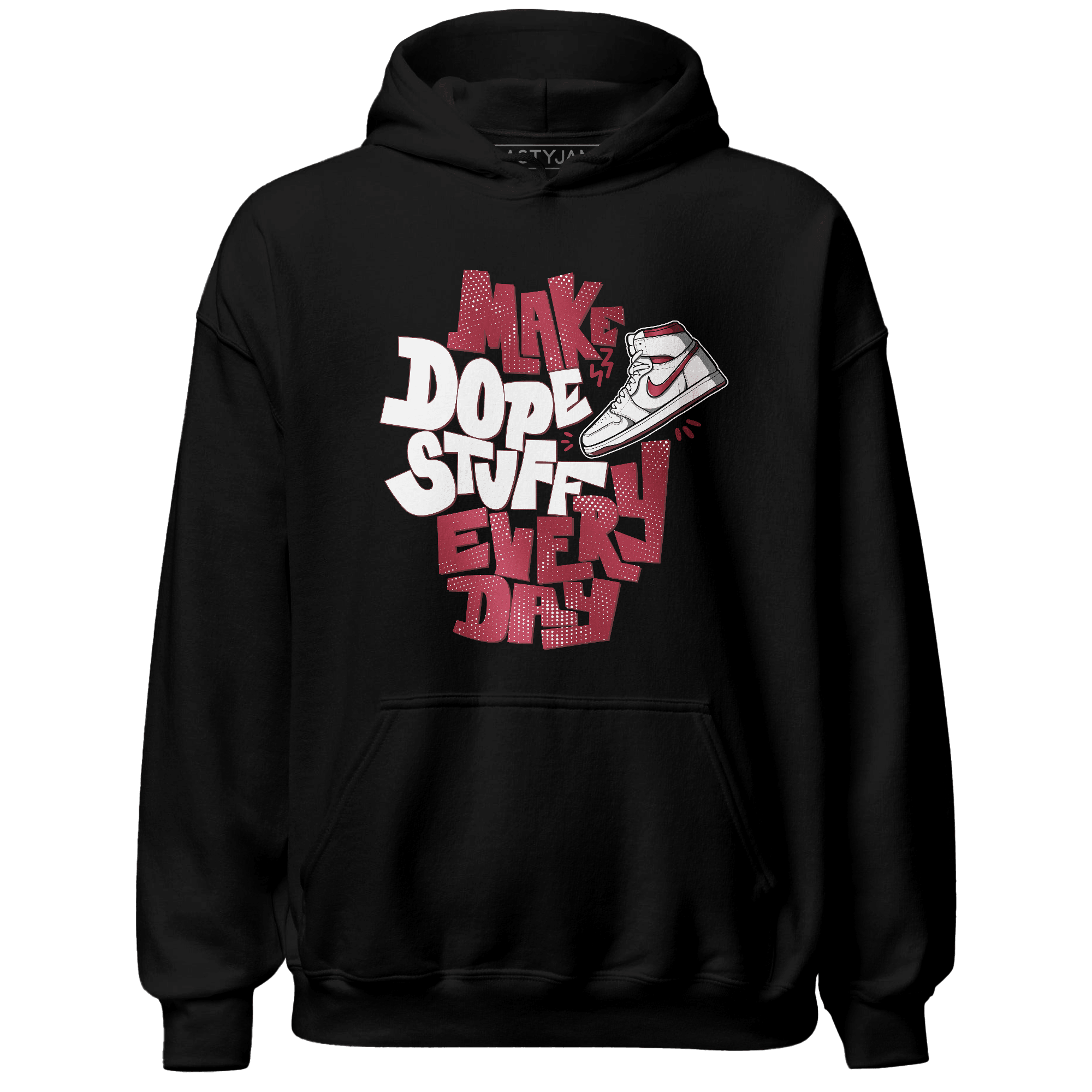 High 85 Metallic Burgundy 1s Hoodie Match Dope Sneaker - NastyJamz