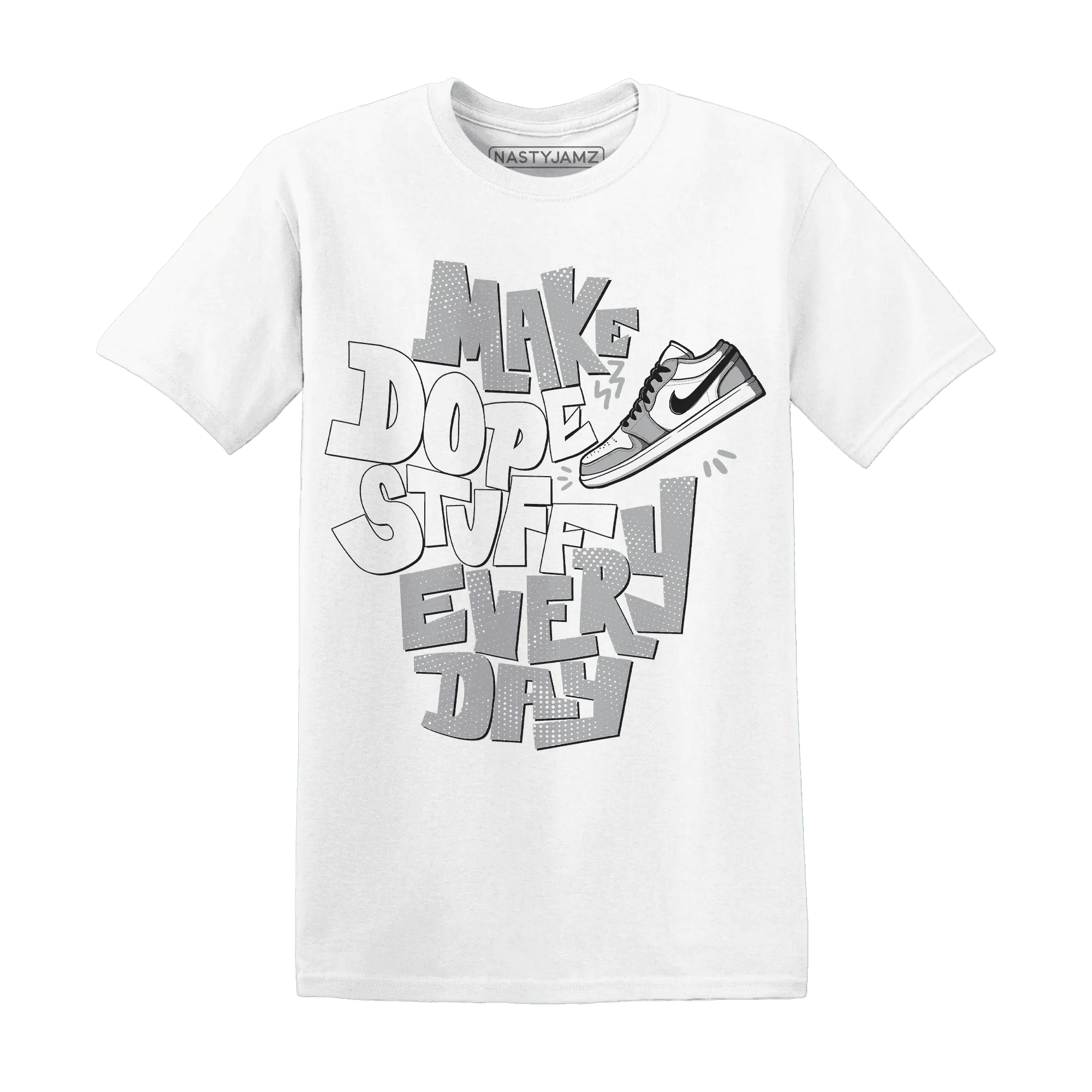 Wolf-Grey-1s-T-Shirt-Match-Dope-Sneaker