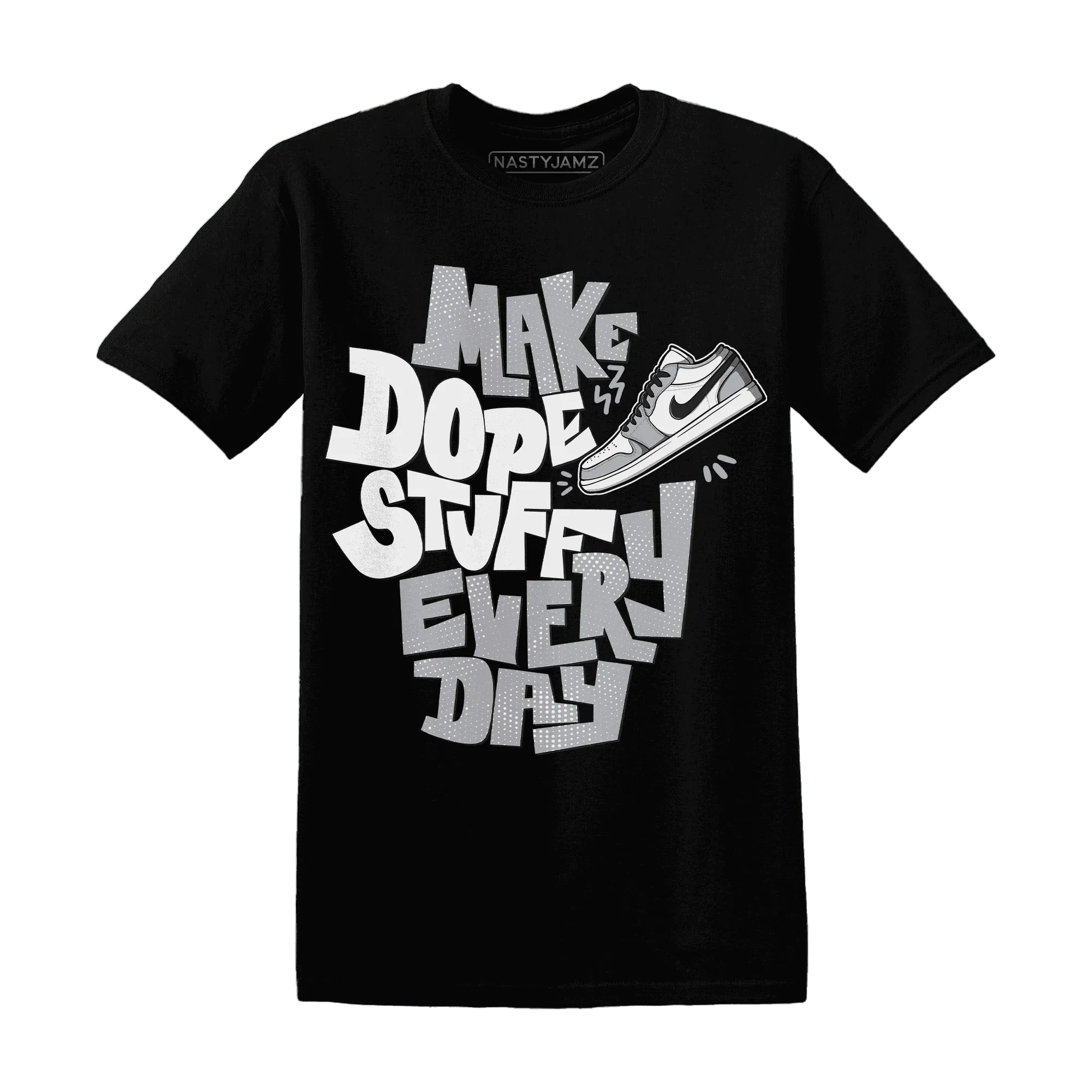 Wolf-Grey-1s-T-Shirt-Match-Dope-Sneaker