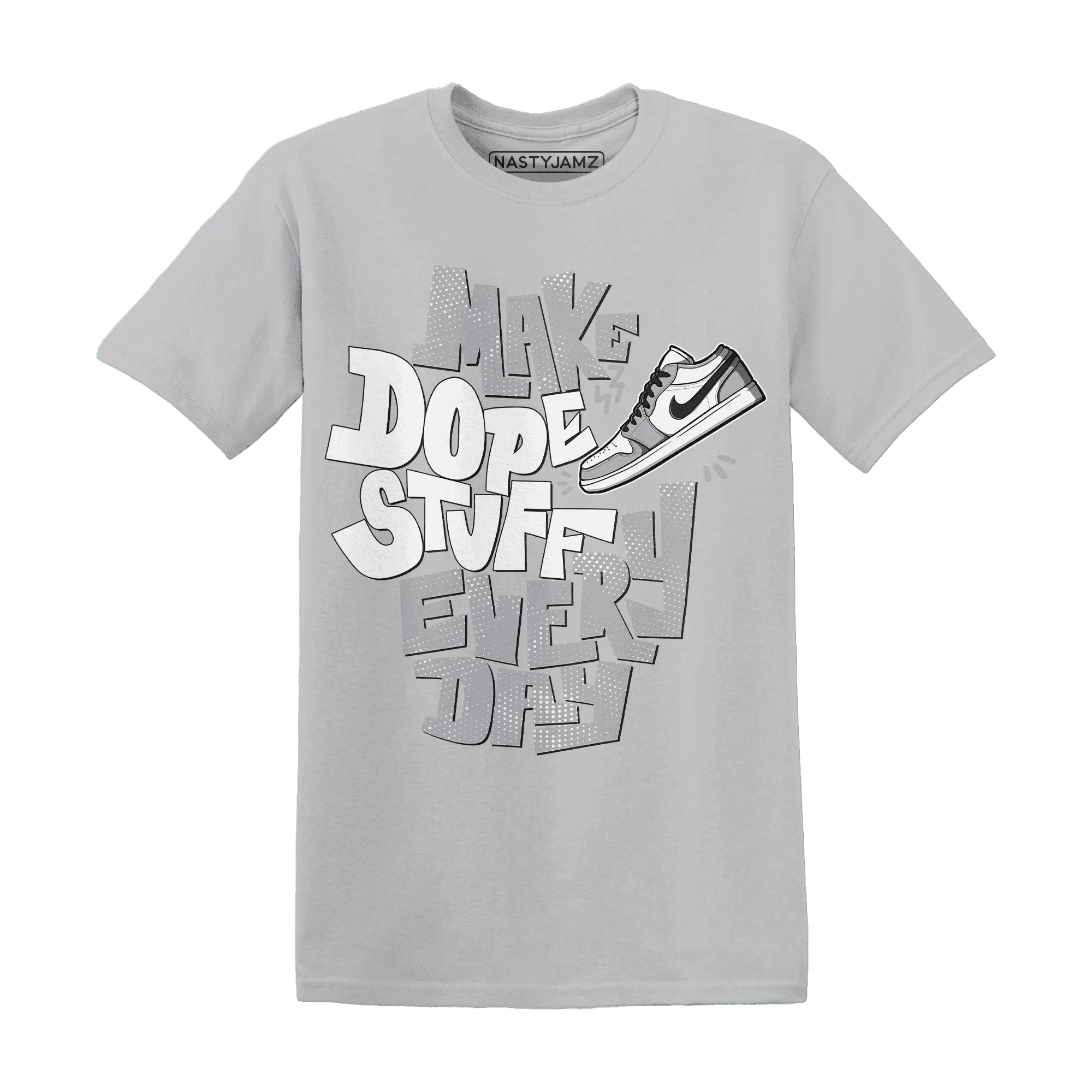 Wolf-Grey-1s-T-Shirt-Match-Dope-Sneaker