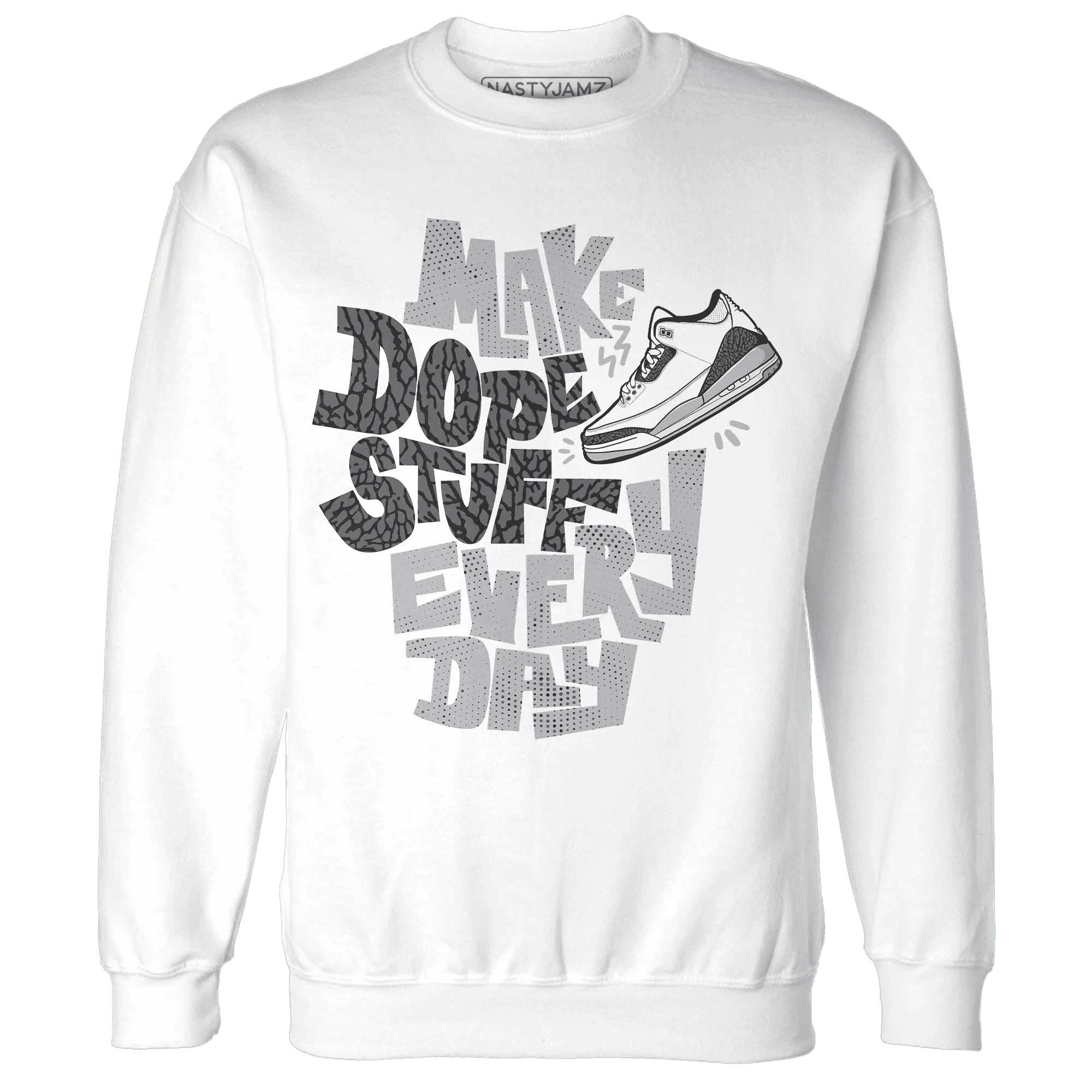Cement-Grey-3s-Sweatshirt-Match-Dope-Sneaker