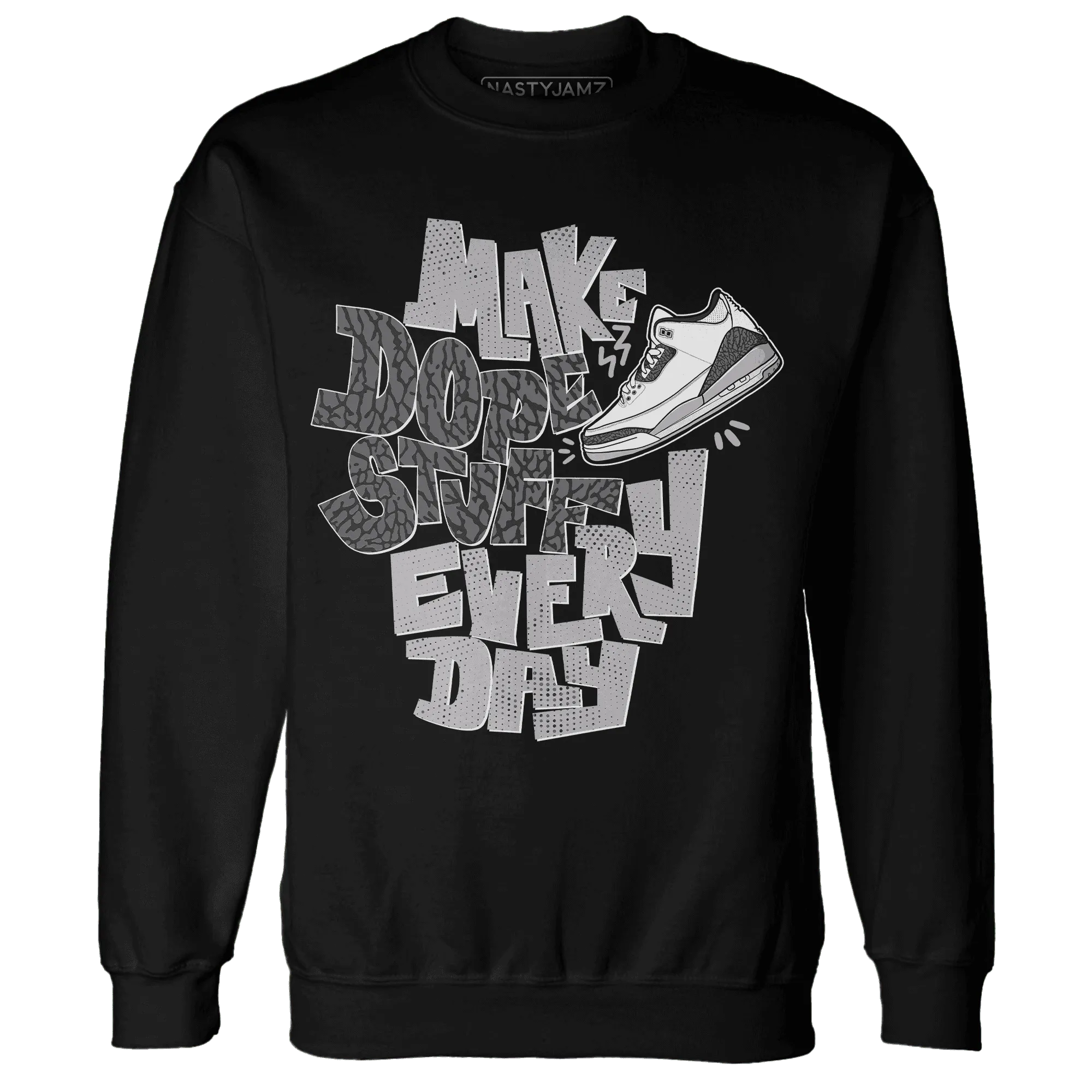 Cement-Grey-3s-Sweatshirt-Match-Dope-Sneaker