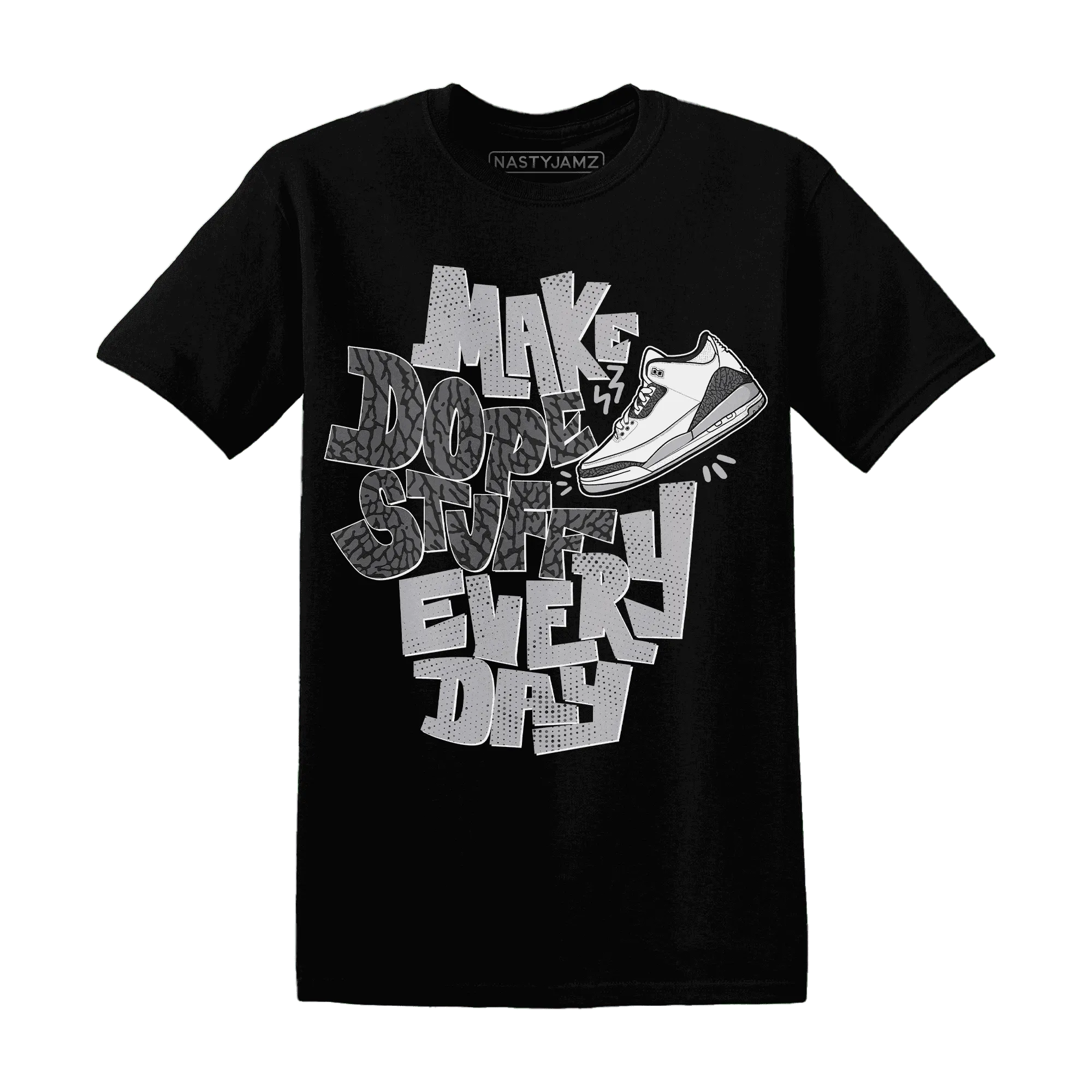 Cement-Grey-3s-T-Shirt-Match-Dope-Sneaker