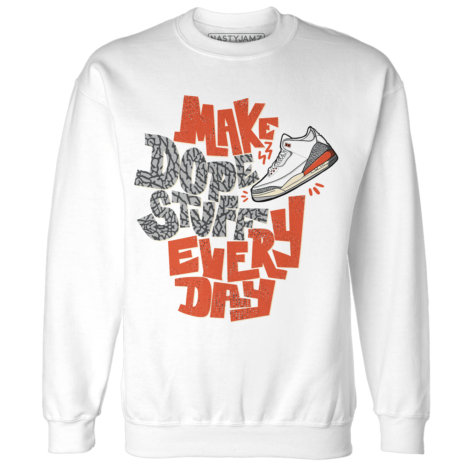 Georgia Peach 3s Sweatshirt Match Dope Sneaker - NastyJamz