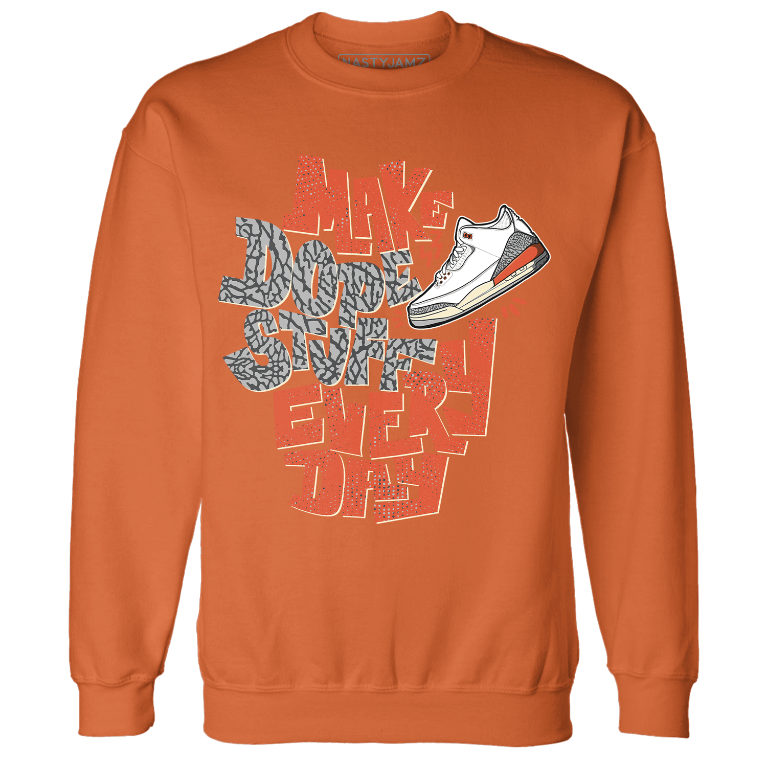 Georgia Peach 3s Sweatshirt Match Dope Sneaker - NastyJamz