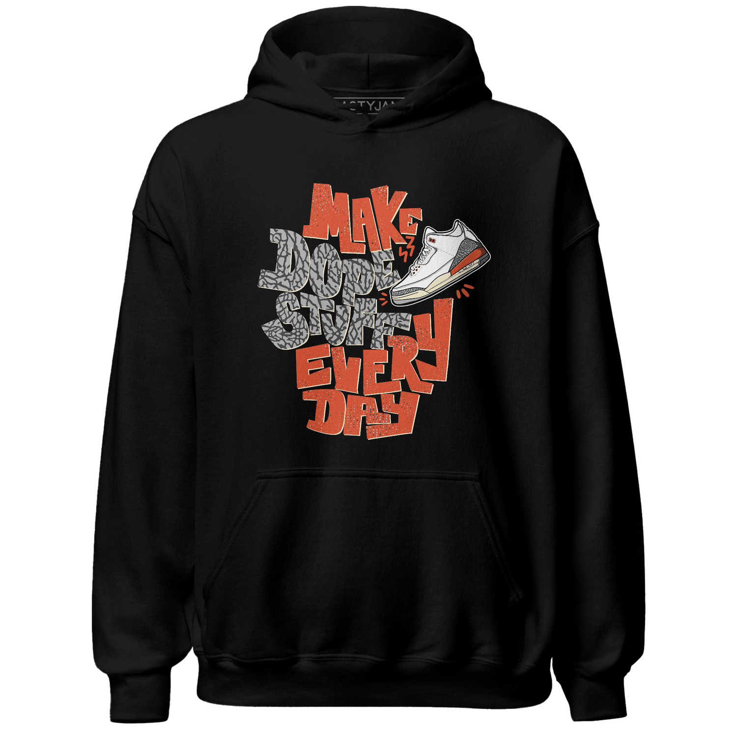 Georgia Peach 3s Hoodie Match Dope Sneaker - NastyJamz