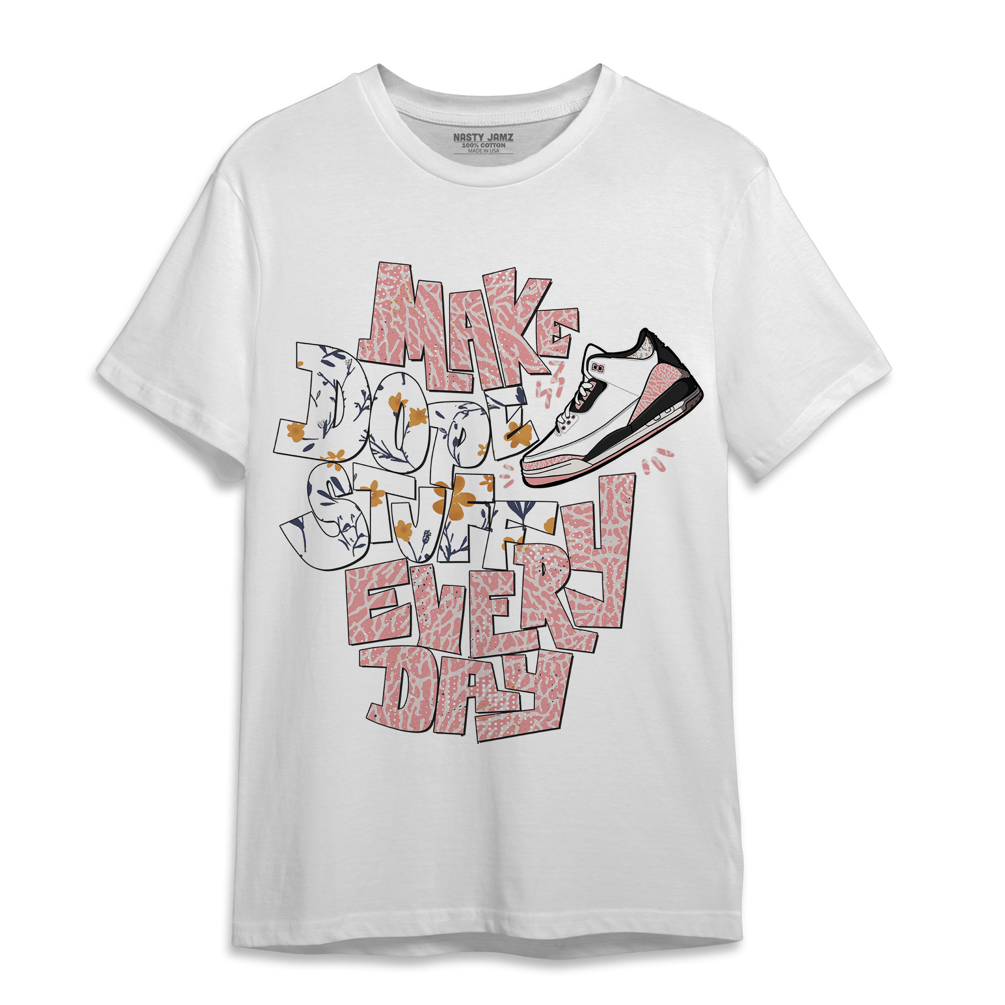 Red Stardust 3s T Shirt Match Dope Sneaker - NastyJamz