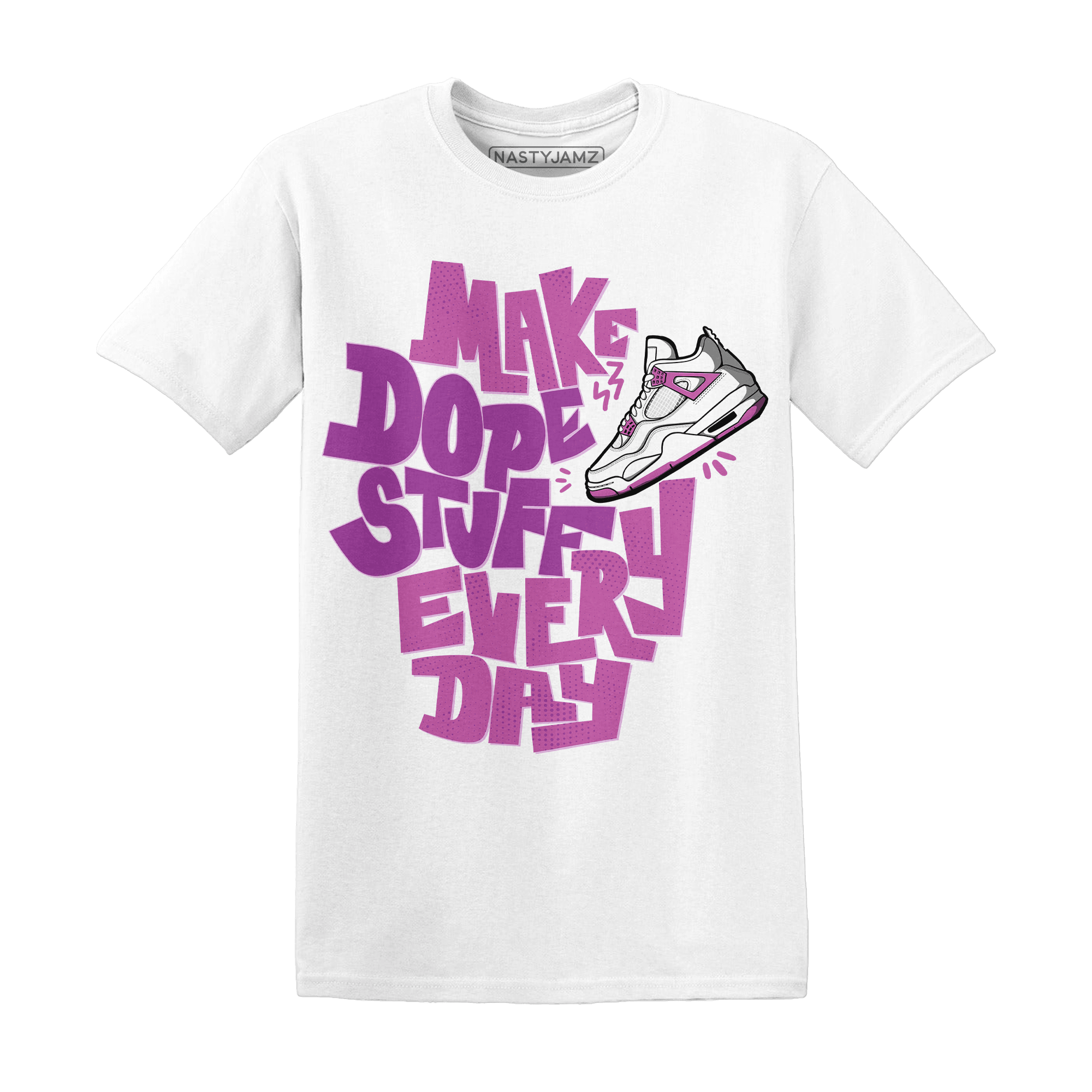 GS Hyper Violet 4s T Shirt Match Dope Sneaker - NastyJamz