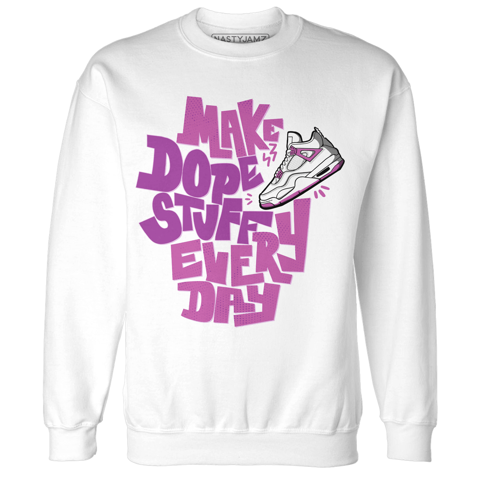 GS Hyper Violet 4s Sweatshirt Match Dope Sneaker - NastyJamz