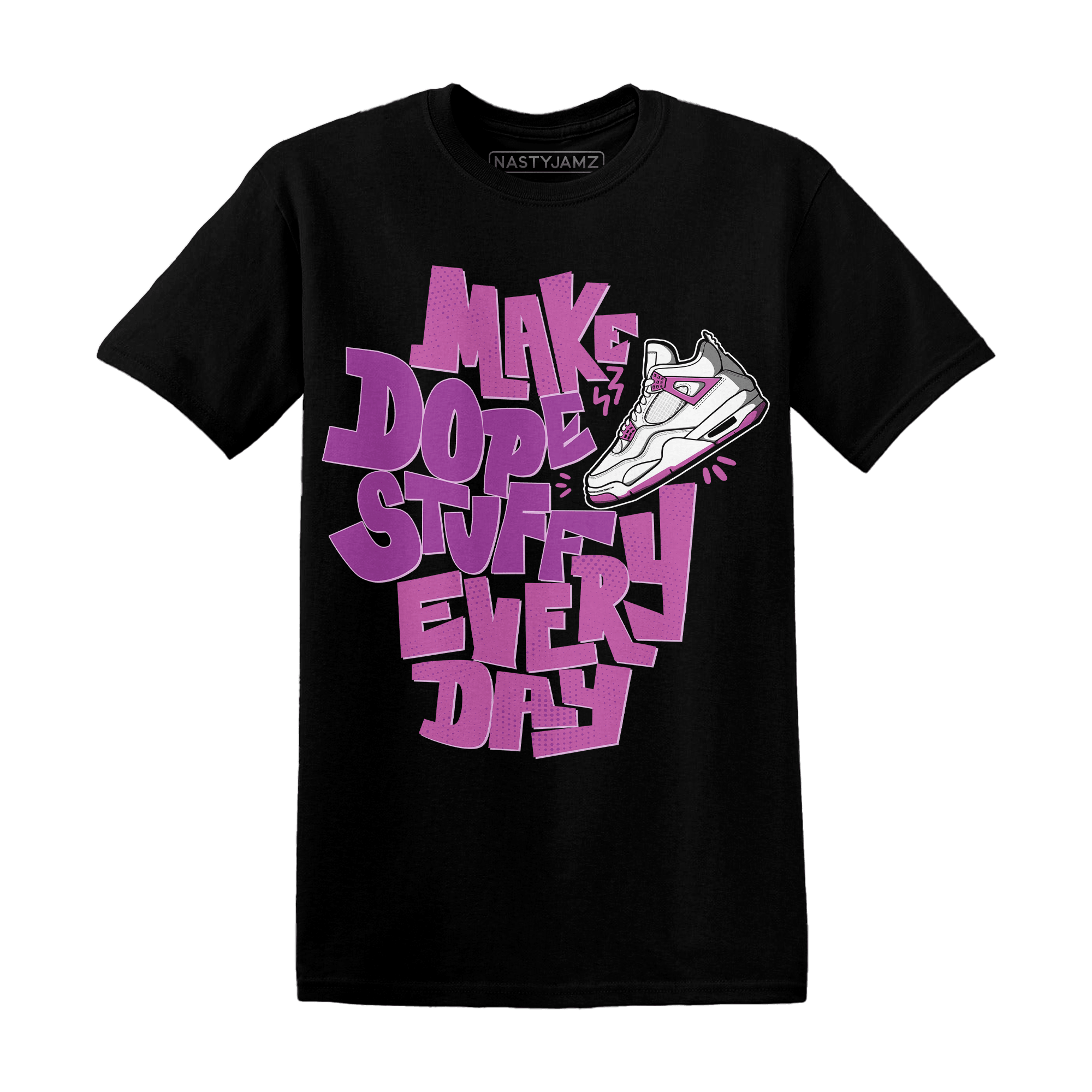 GS Hyper Violet 4s T Shirt Match Dope Sneaker - NastyJamz