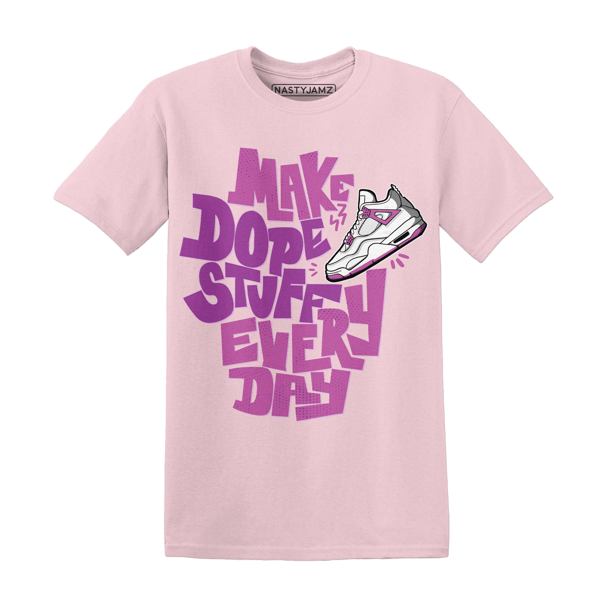 GS Hyper Violet 4s T Shirt Match Dope Sneaker - NastyJamz