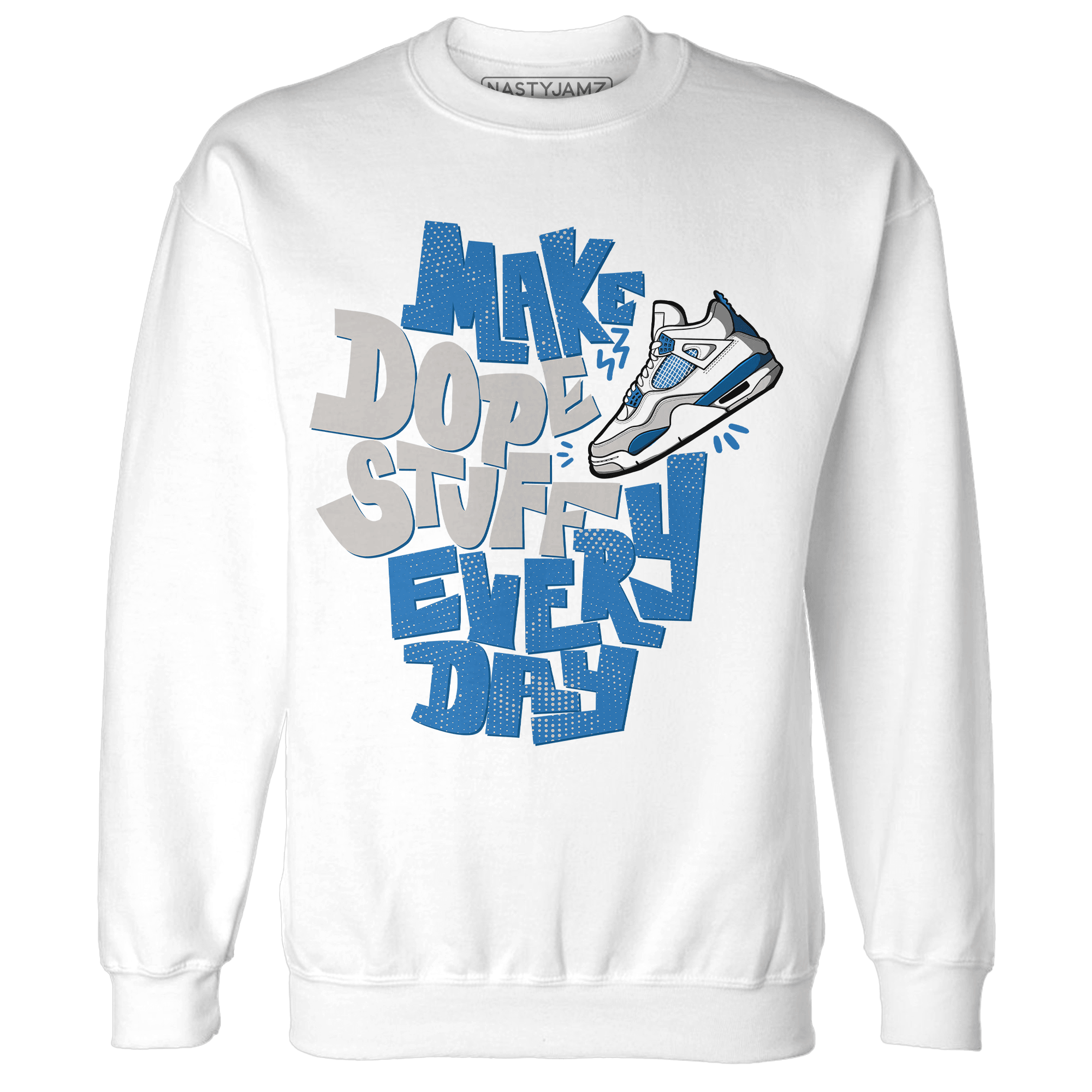 Industrial Blue 4s Sweatshirt Match Dope Sneaker - NastyJamz