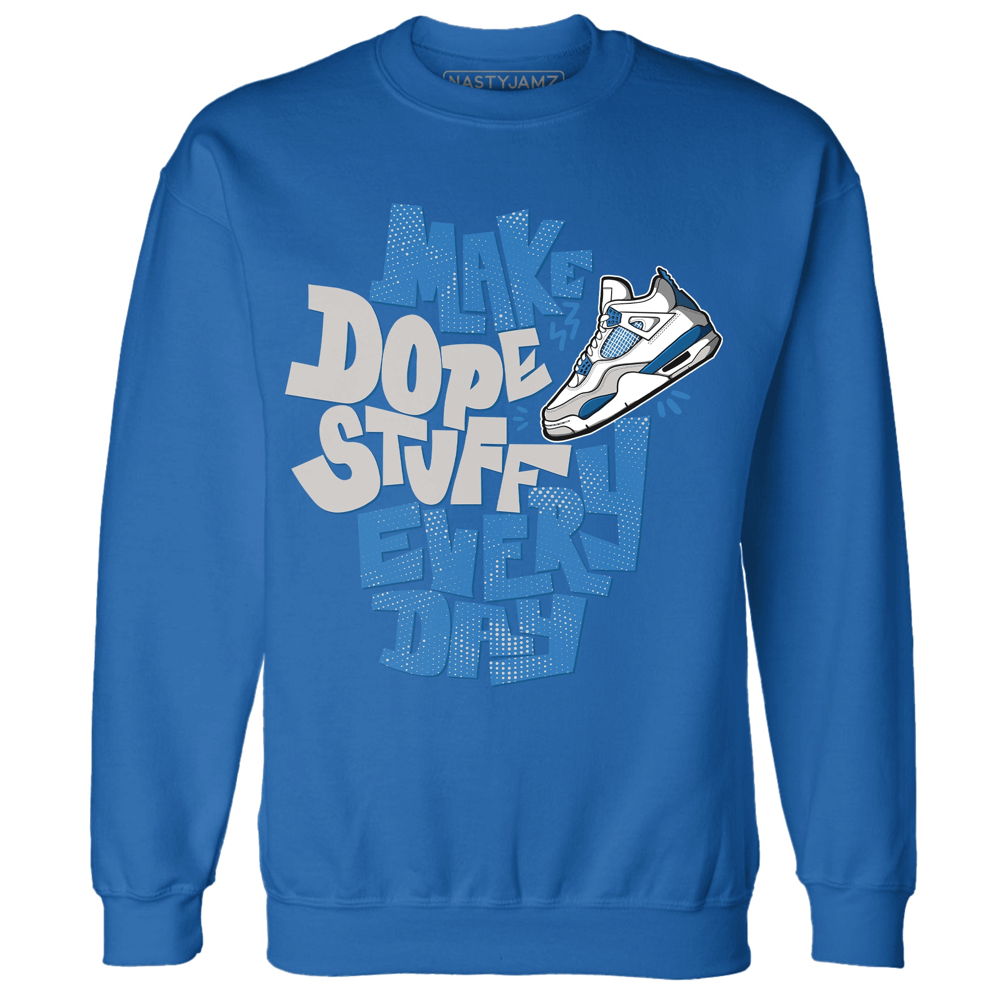 Industrial Blue 4s Sweatshirt Match Dope Sneaker - NastyJamz