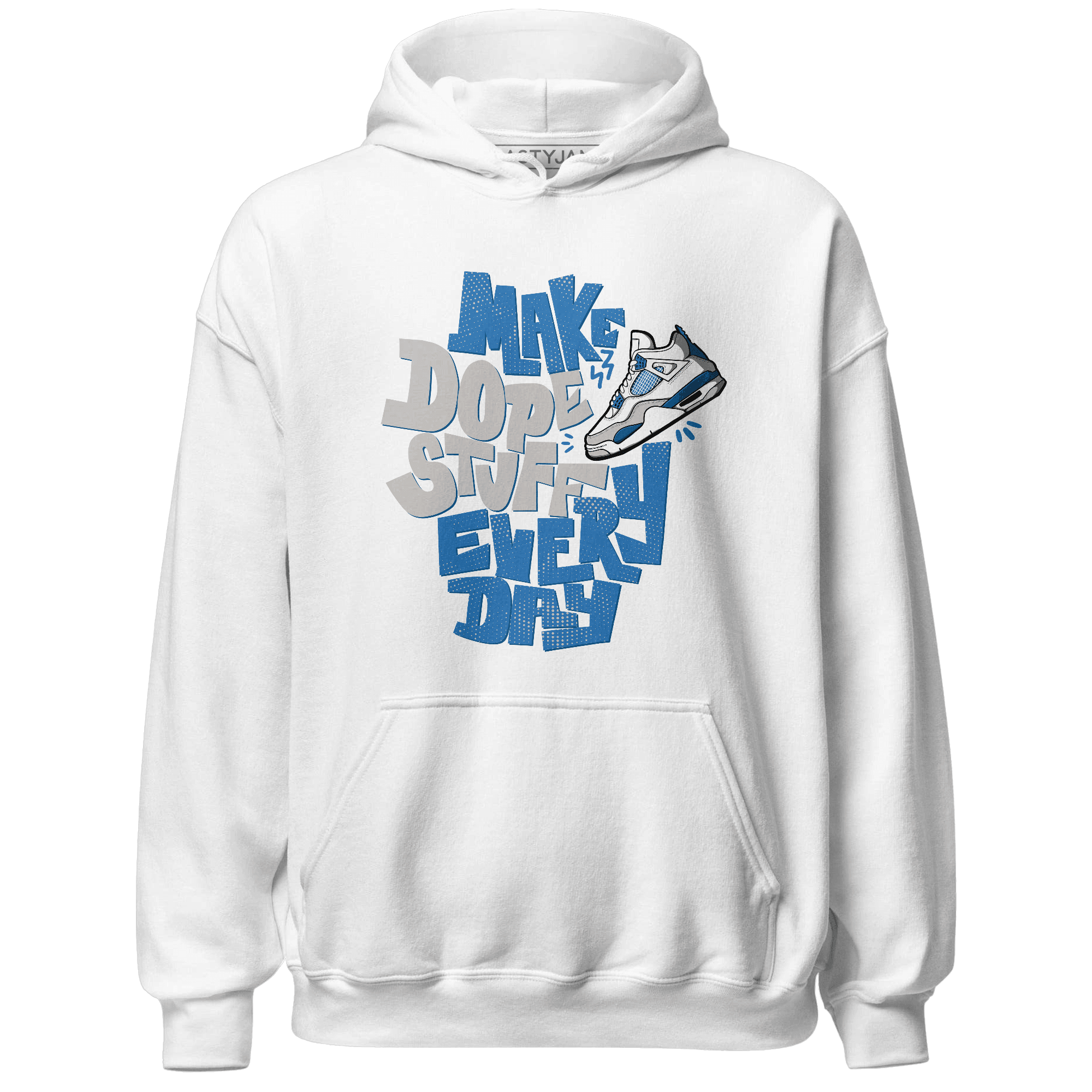 Industrial Blue 4s Hoodie Match Dope Sneaker - NastyJamz