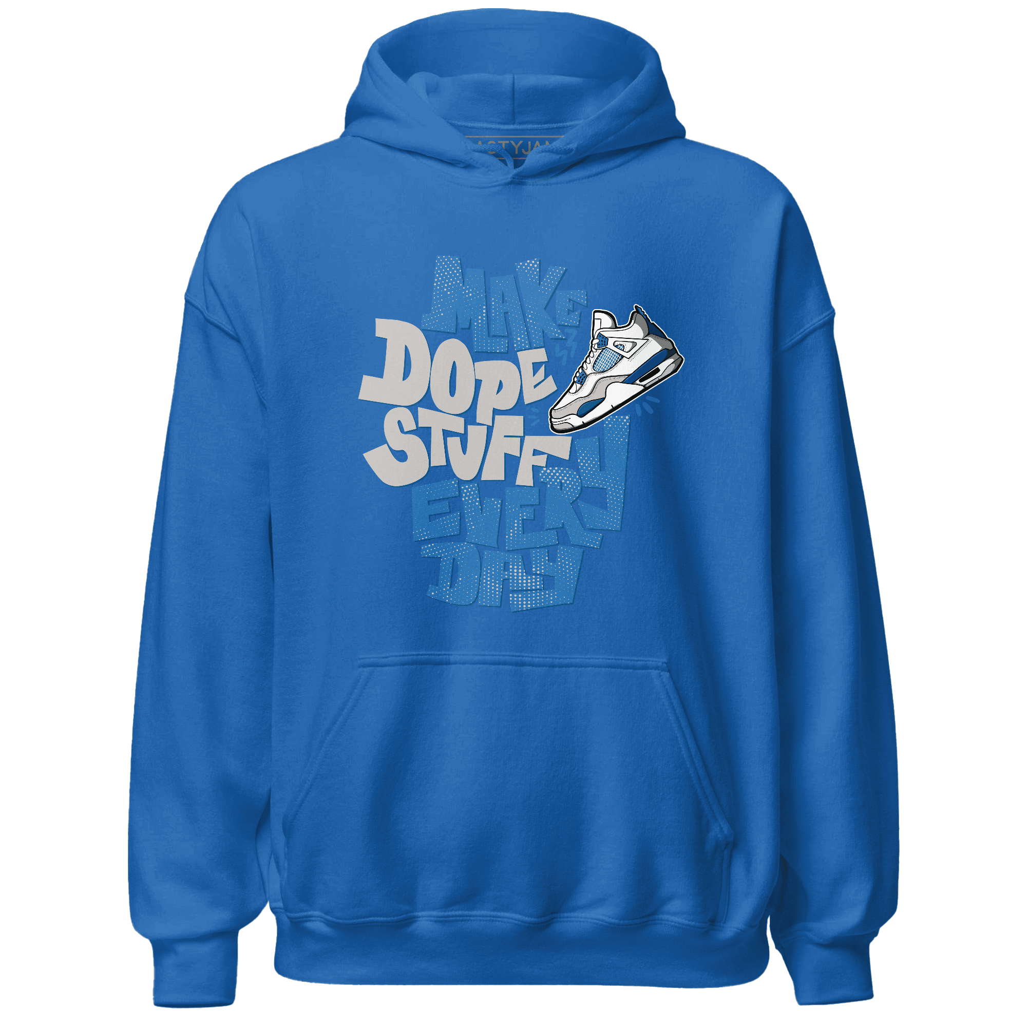 Industrial Blue 4s Hoodie Match Dope Sneaker - NastyJamz