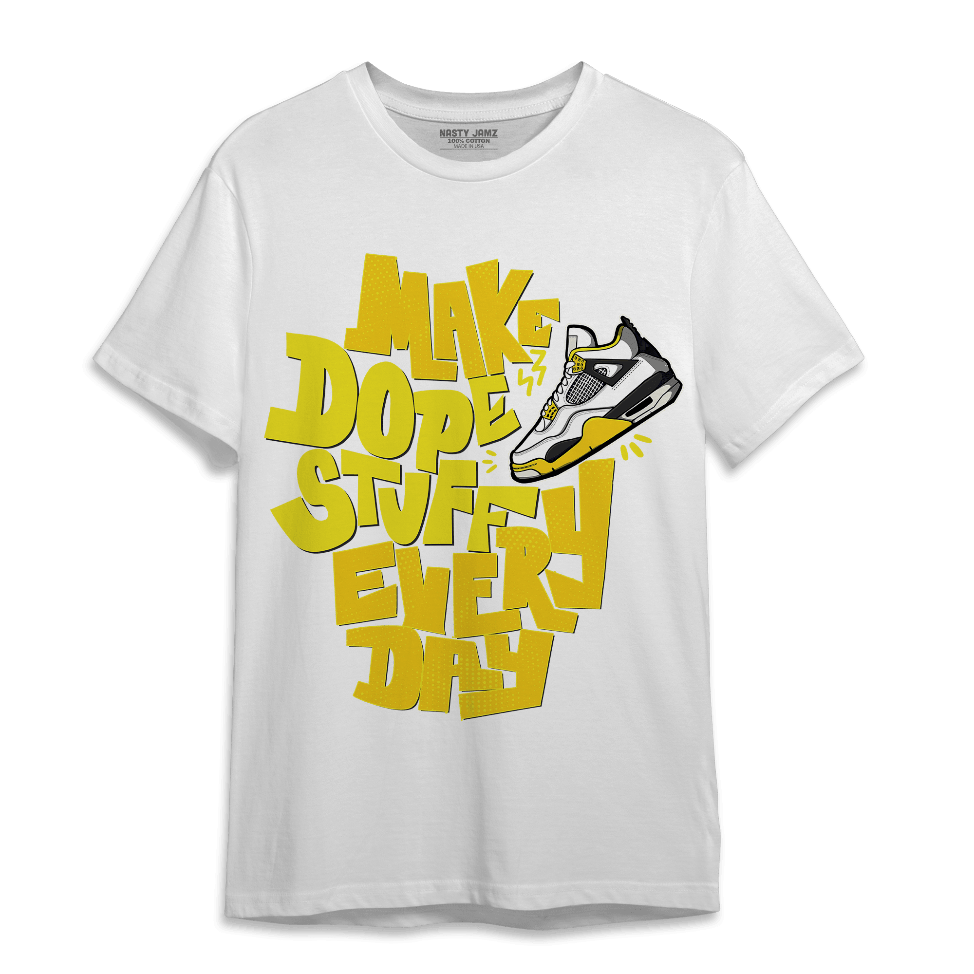 Vivid Sulfur 4s T Shirt Match Dope Sneaker - NastyJamz