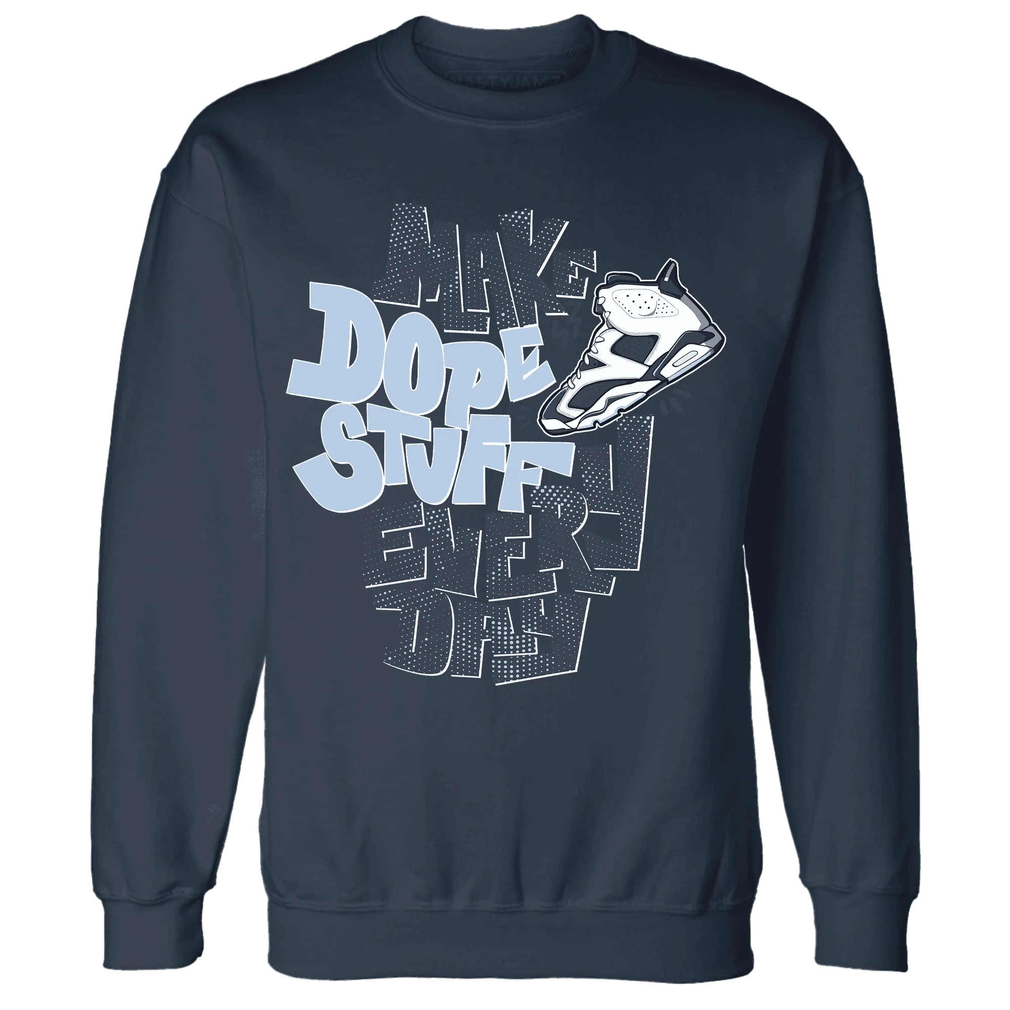 White-Navy-6s-Sweatshirt-Match-Dope-Sneaker