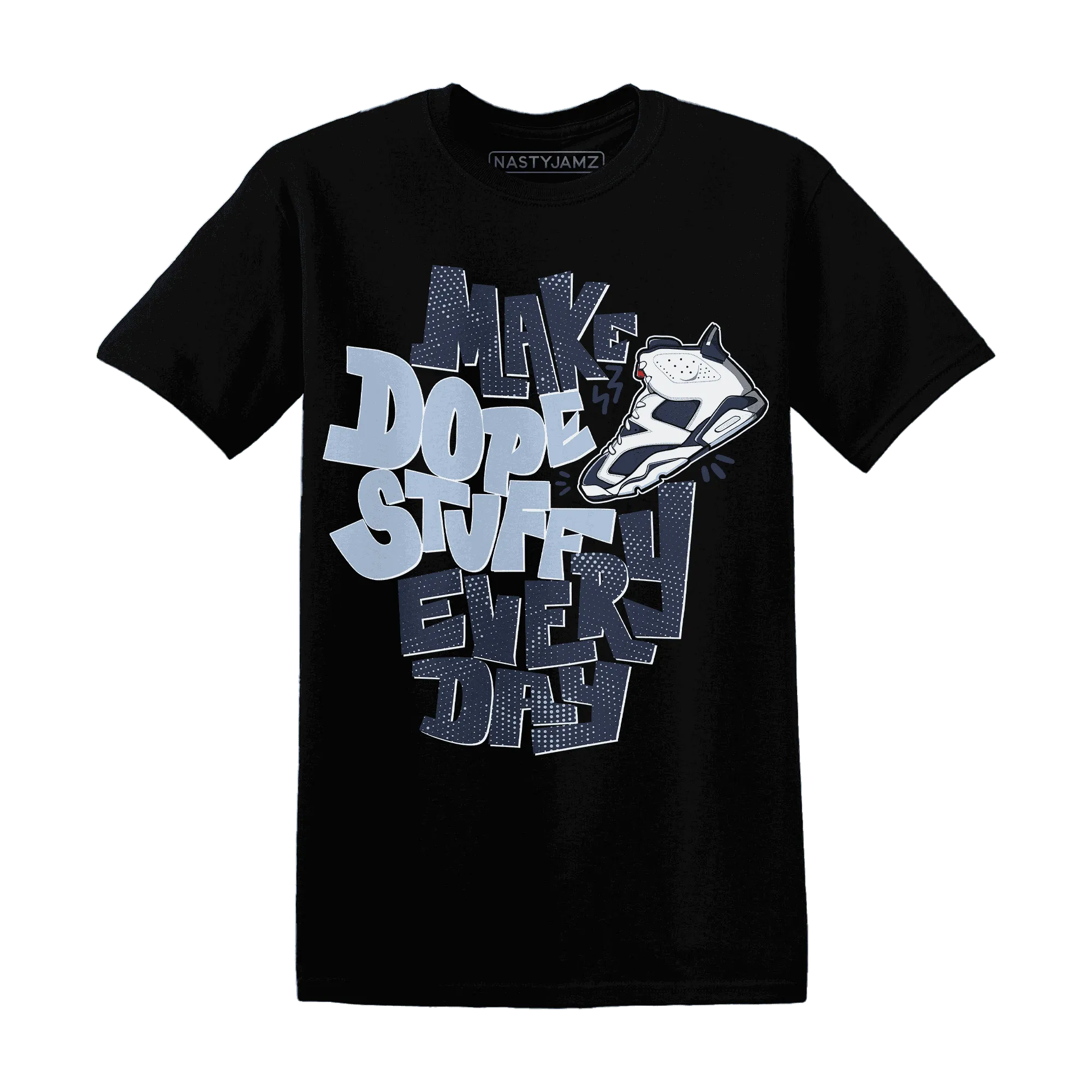 White-Navy-6s-T-Shirt-Match-Dope-Sneaker