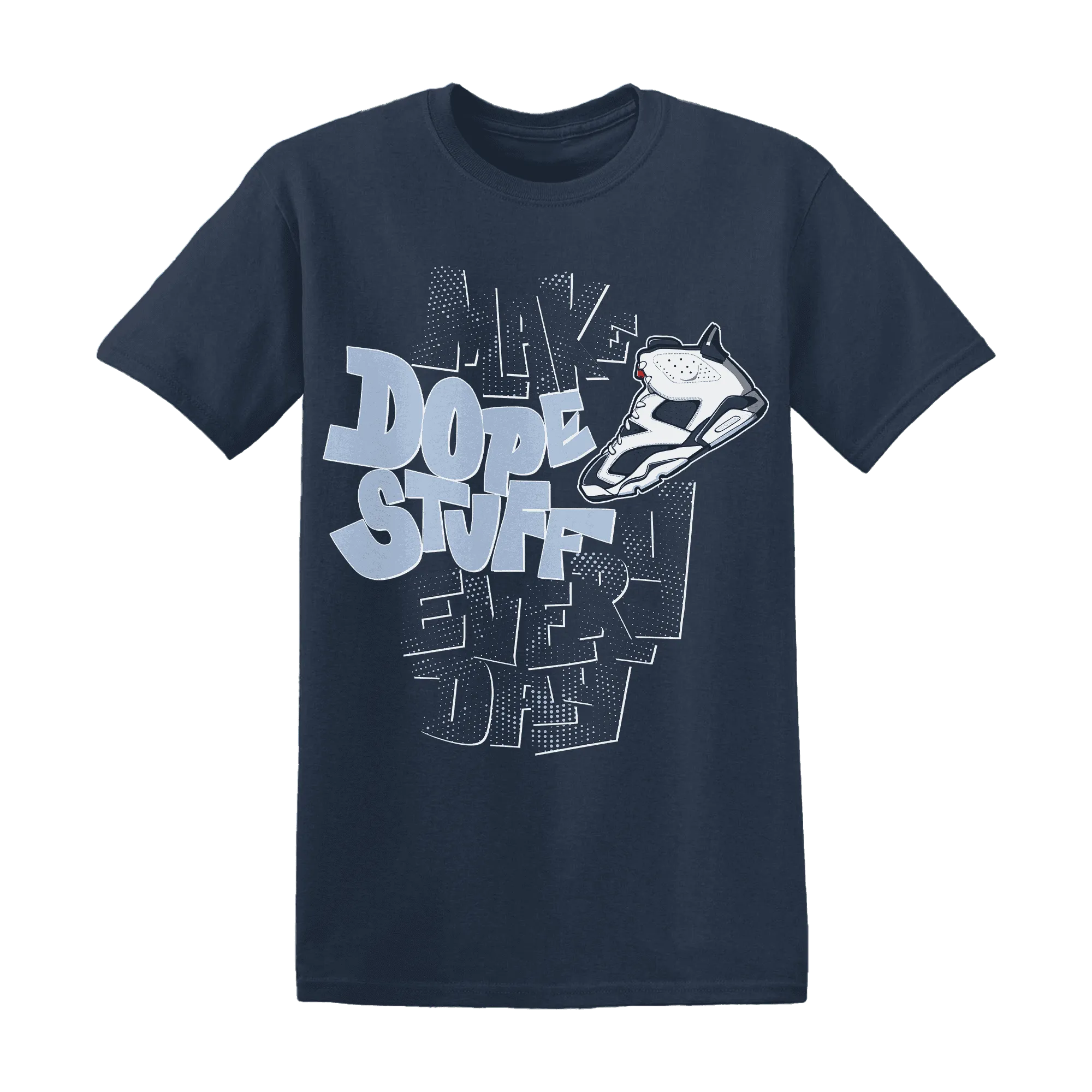White-Navy-6s-T-Shirt-Match-Dope-Sneaker