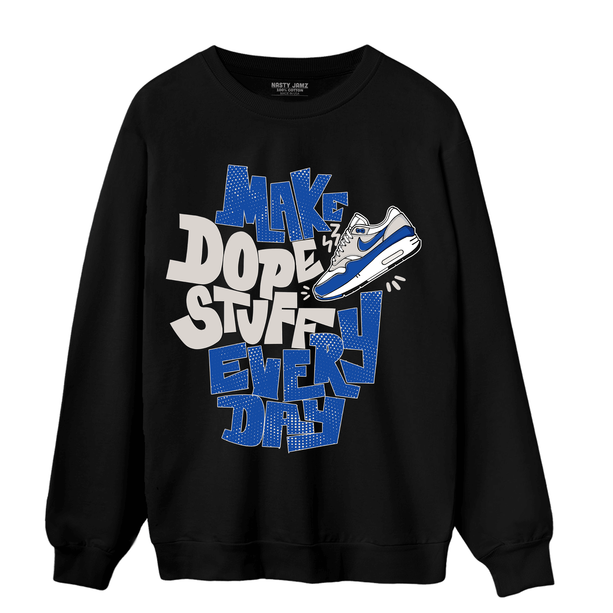 Air Max 1 86 Royal Sweatshirt Match Dope Sneaker - NastyJamz