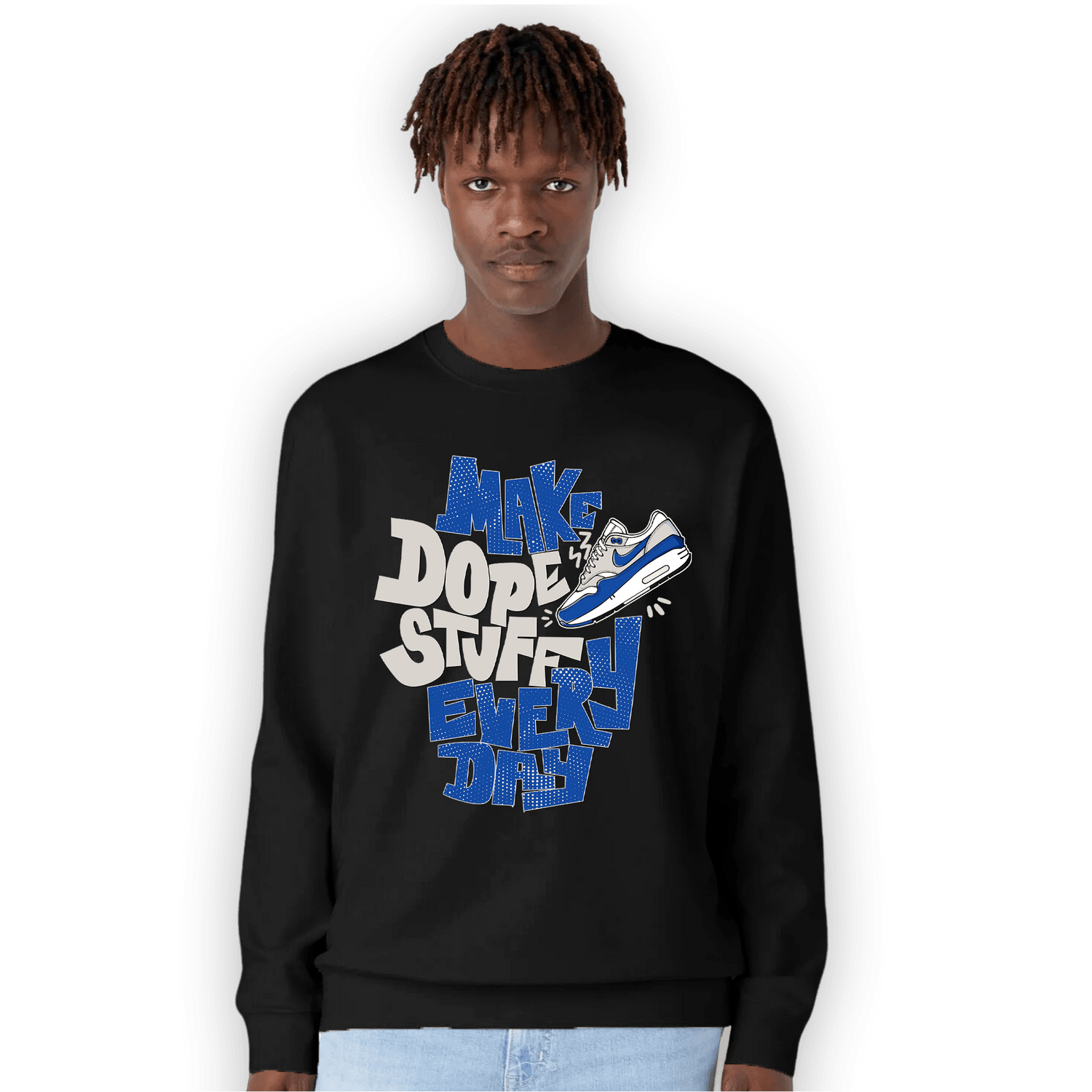 Air Max 1 86 Royal Sweatshirt Match Dope Sneaker - NastyJamz