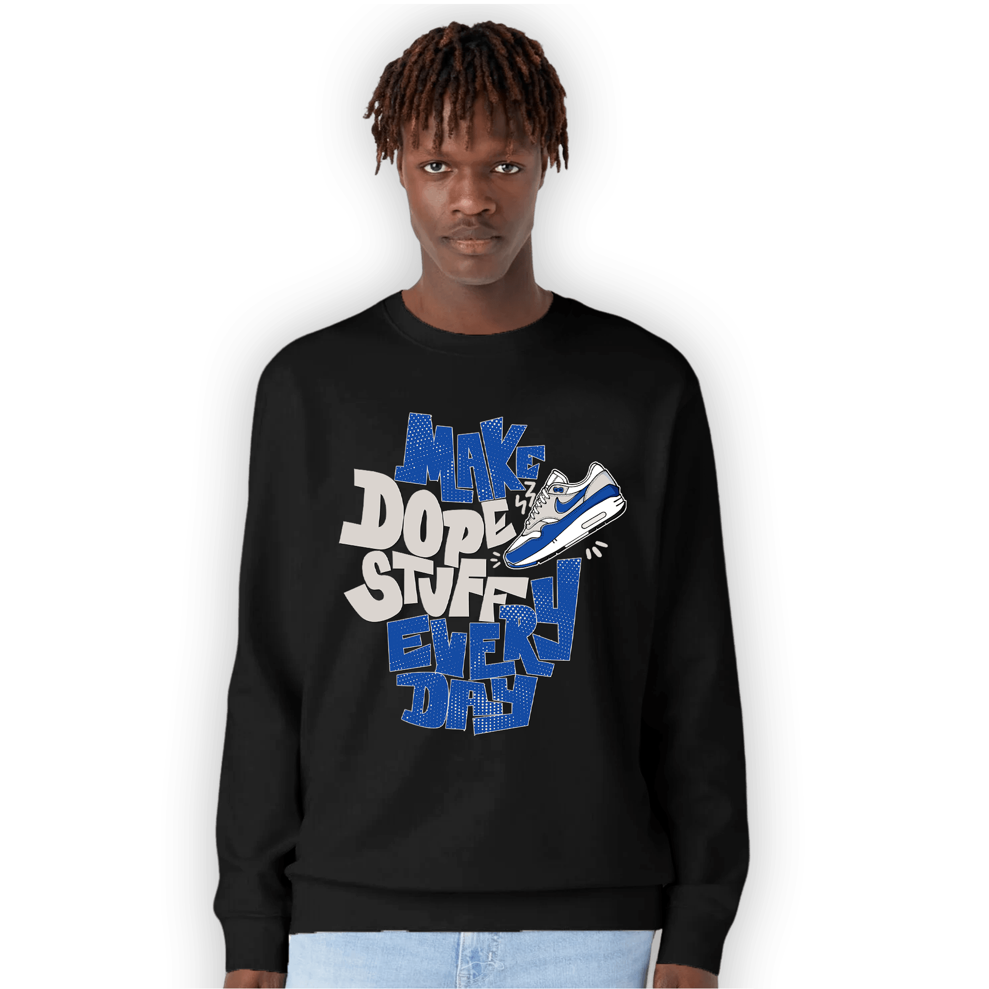 Air Max 1 86 Royal Sweatshirt Match Dope Sneaker - NastyJamz
