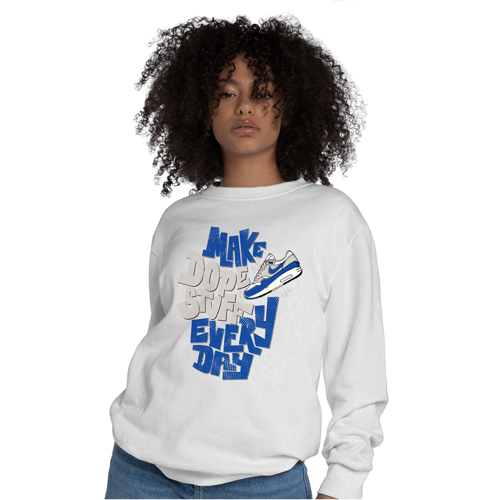 Air Max 1 86 Royal Sweatshirt Match Dope Sneaker - NastyJamz